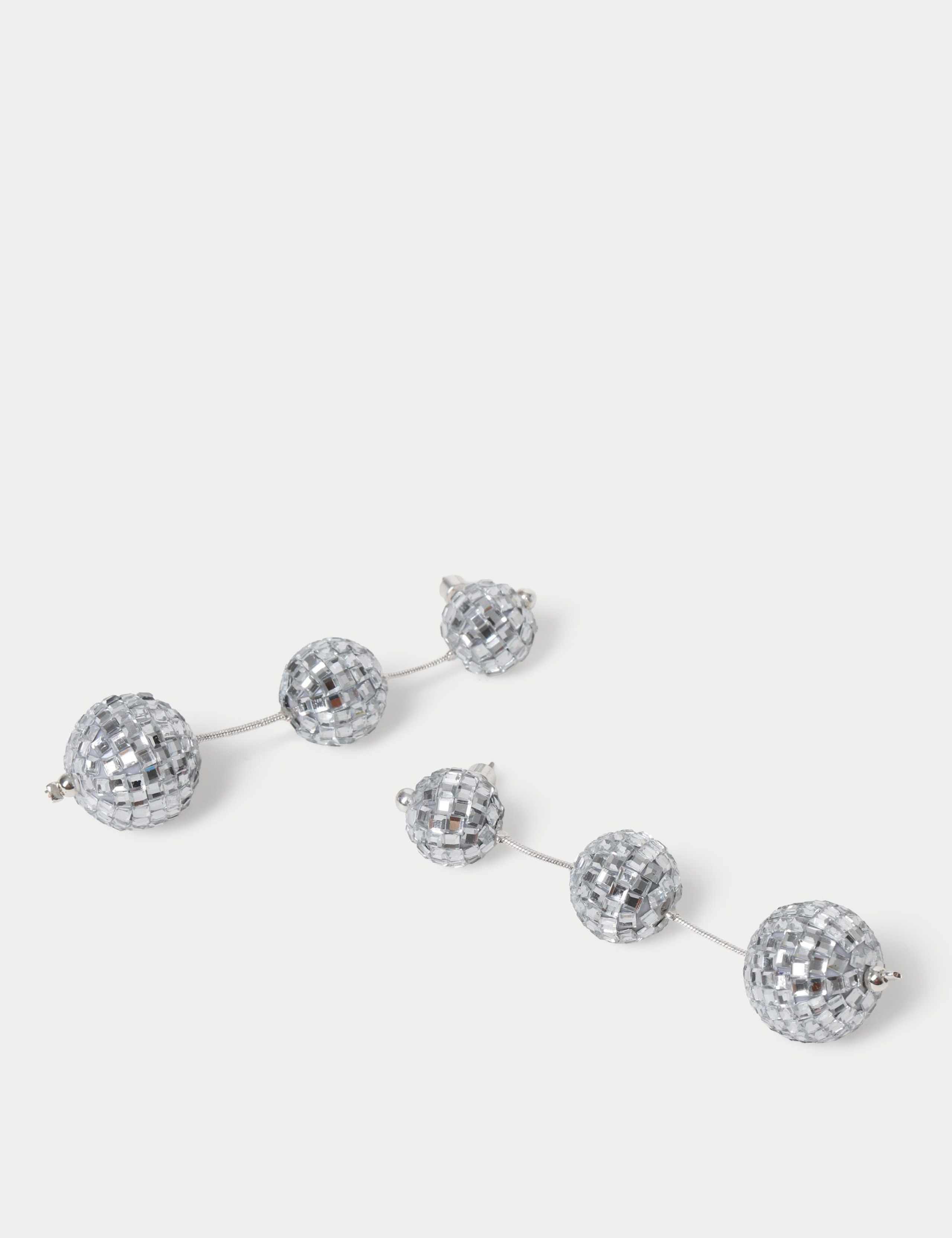 Disco Ball Drop Christmas Earring 2 of 2