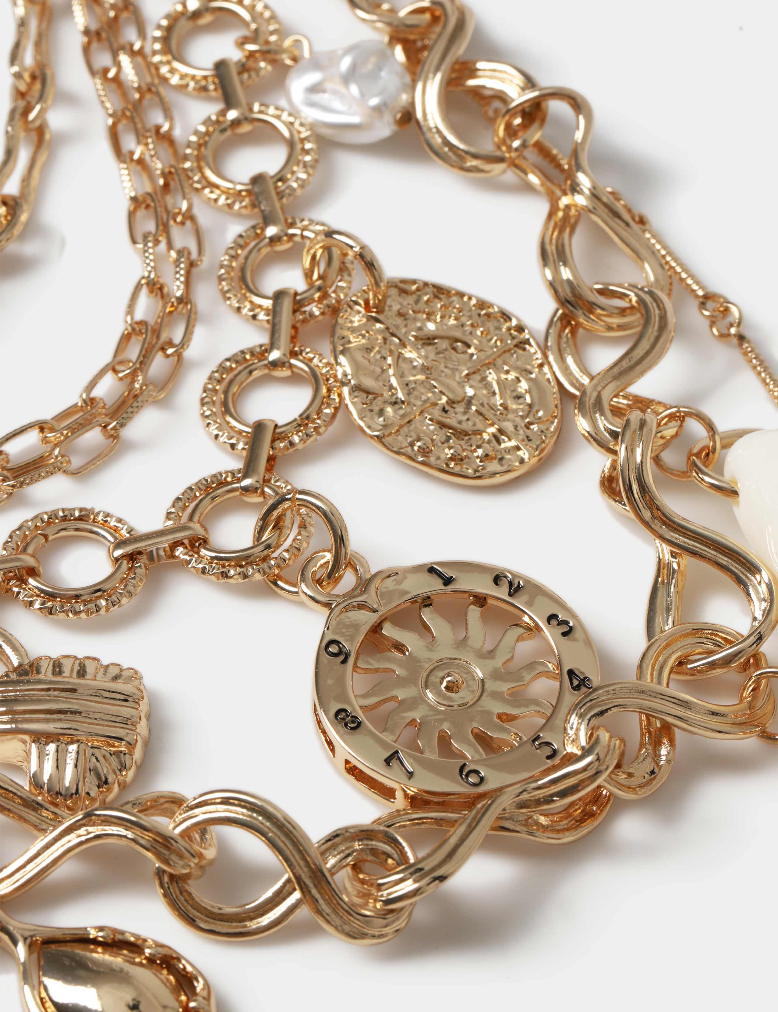 Tusk Mega Charm Multi Row Necklace 2 of 3