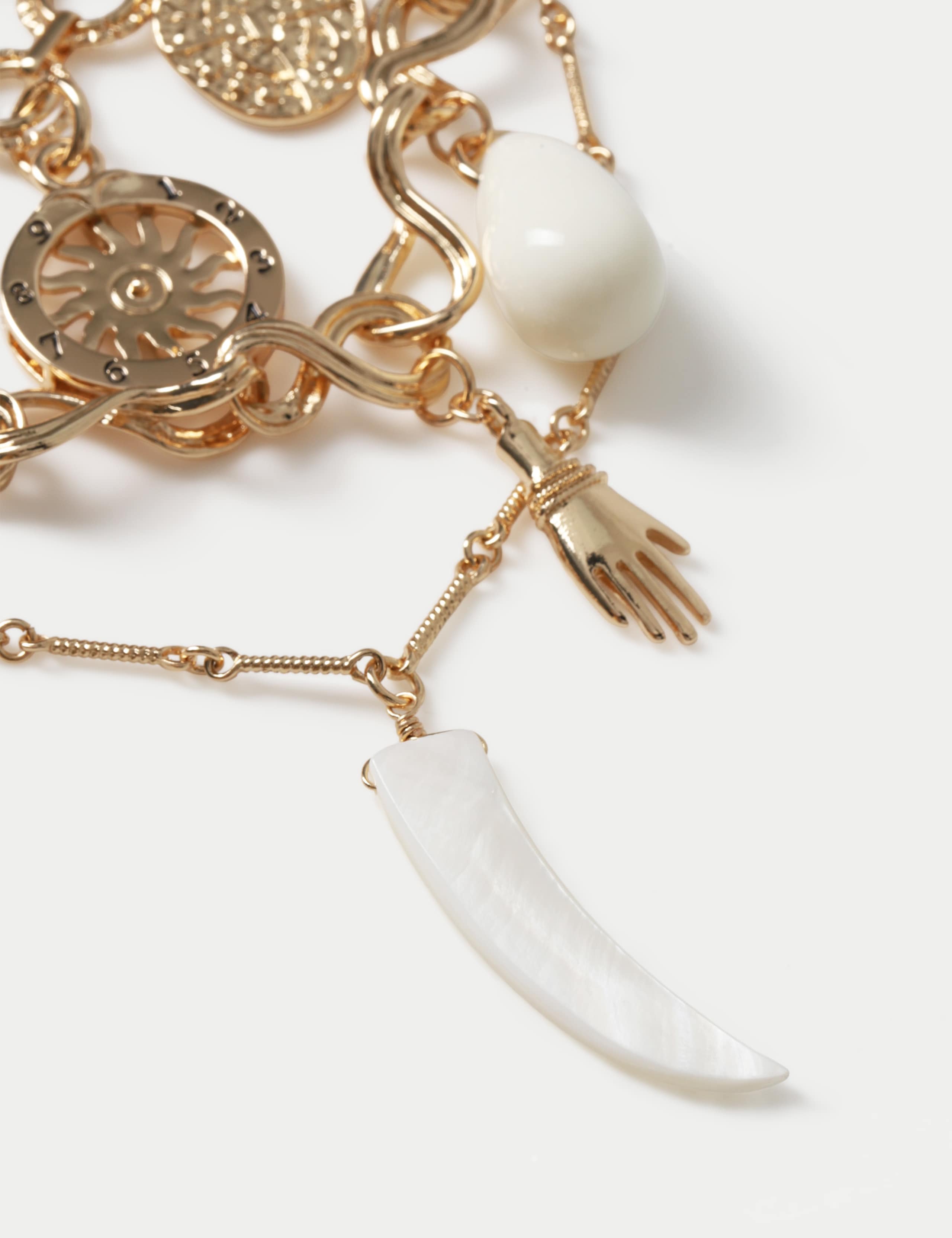 Tusk Mega Charm Multi Row Necklace 3 of 3