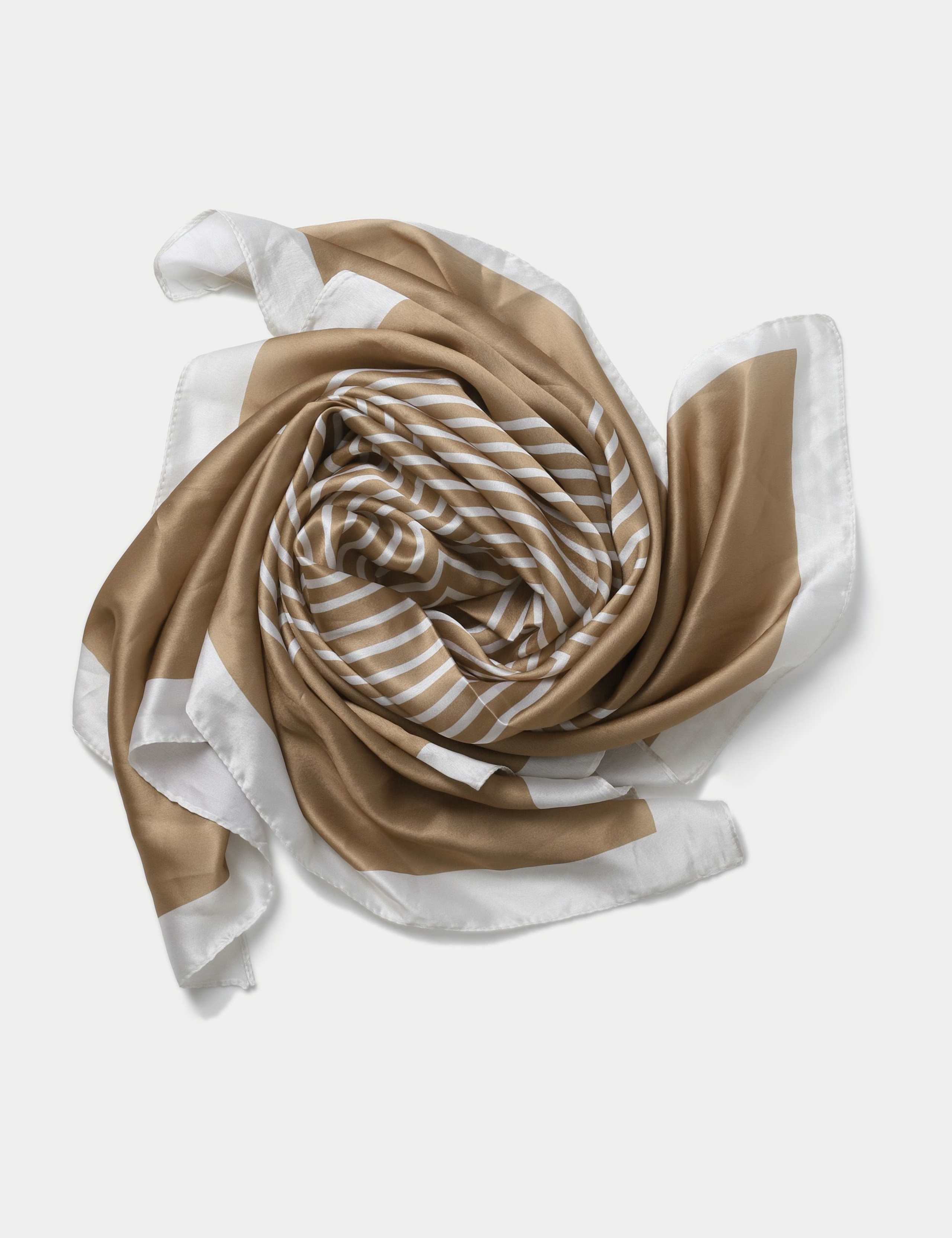 Brown Geo Printed Scarf 2 of 2