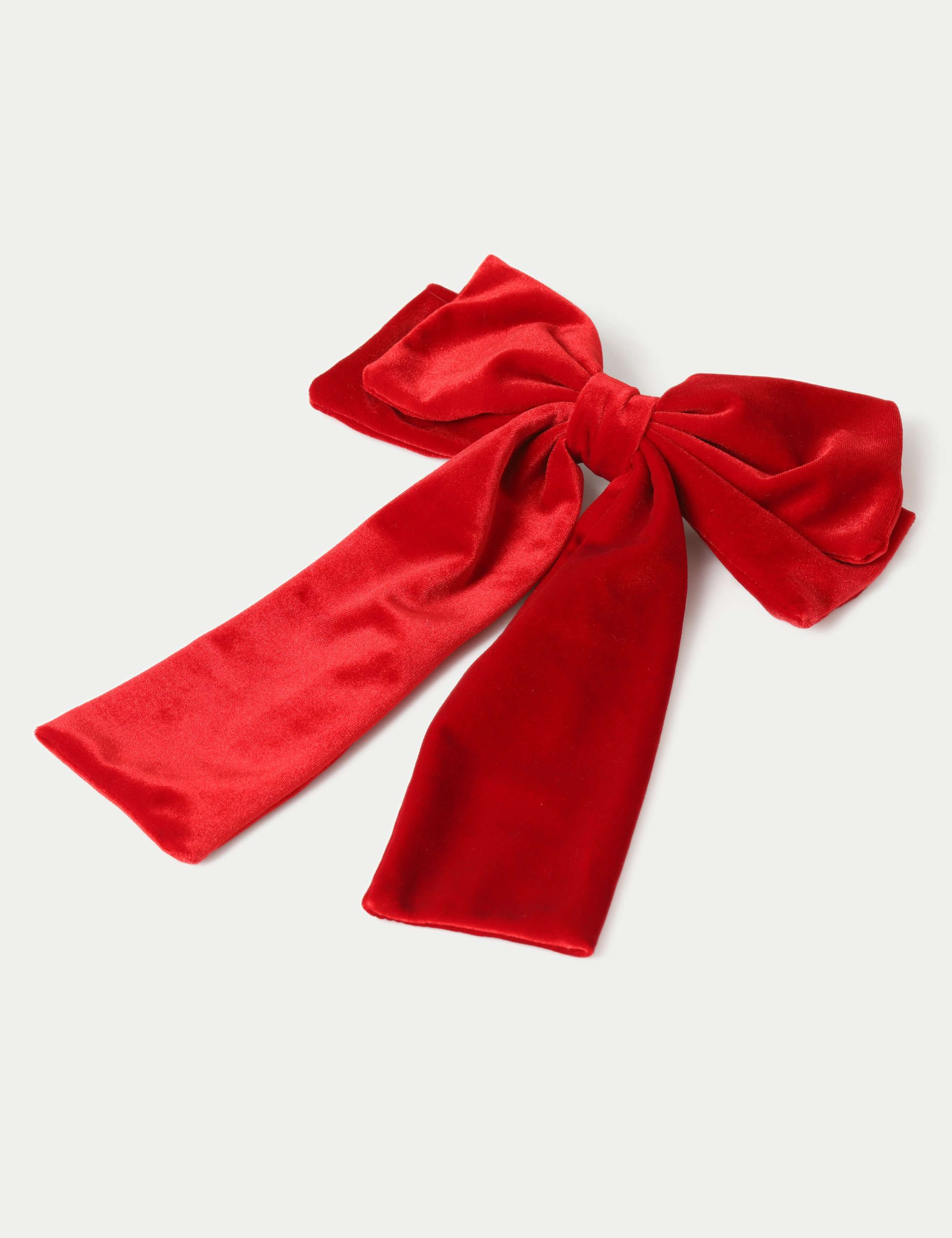 Large Velour Hair Bow 2 of 3