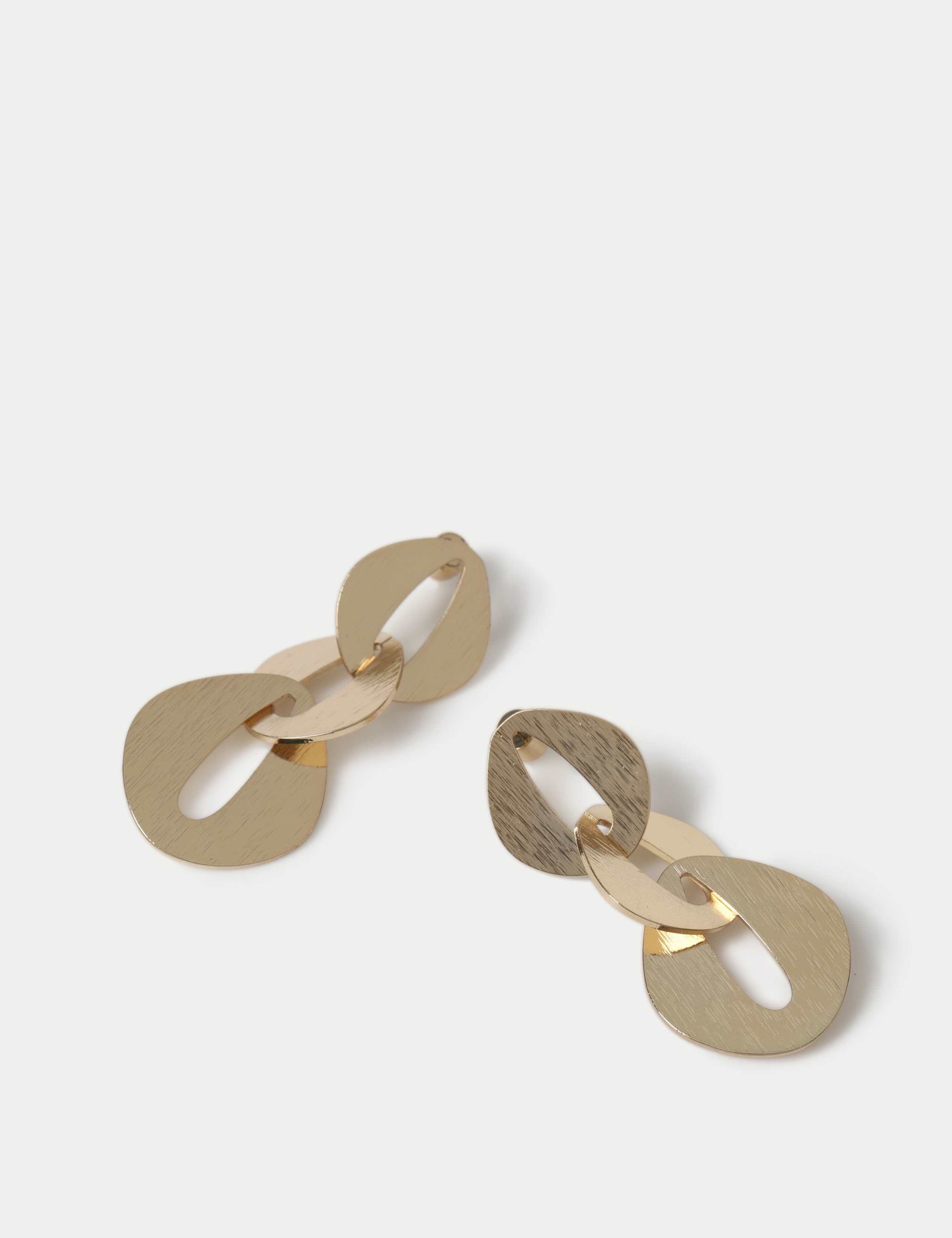 Brushed Link Drop Earring 2 of 2