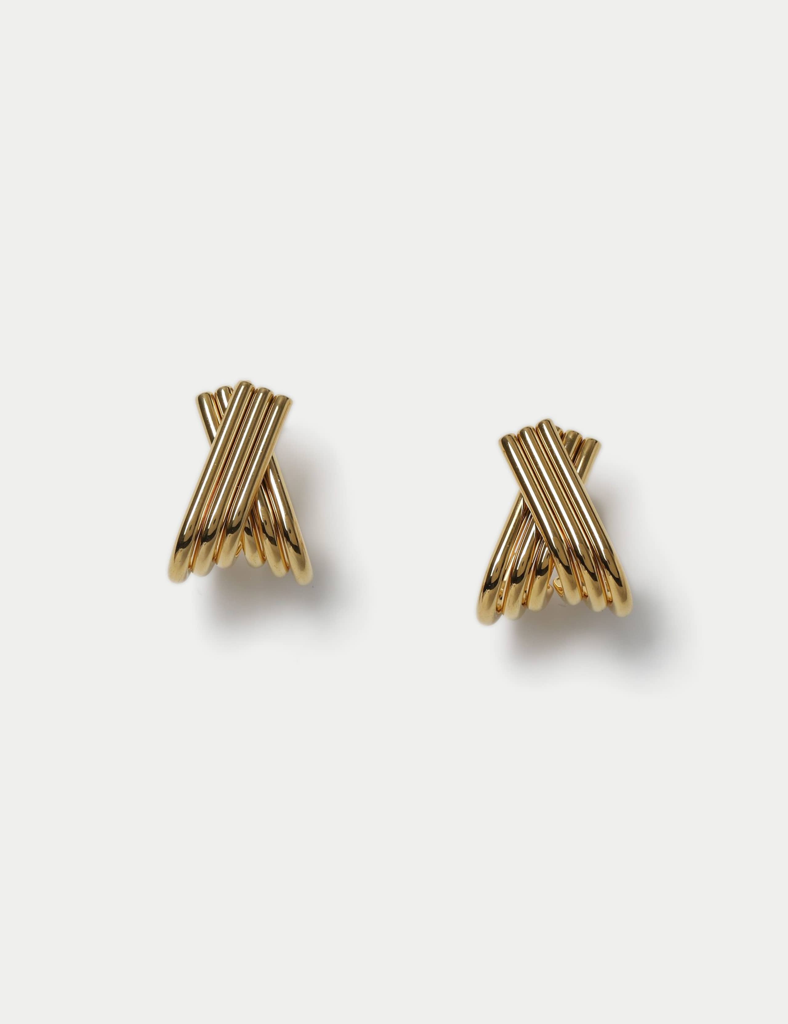 Autograph Ridge Cross Earring 1 of 2