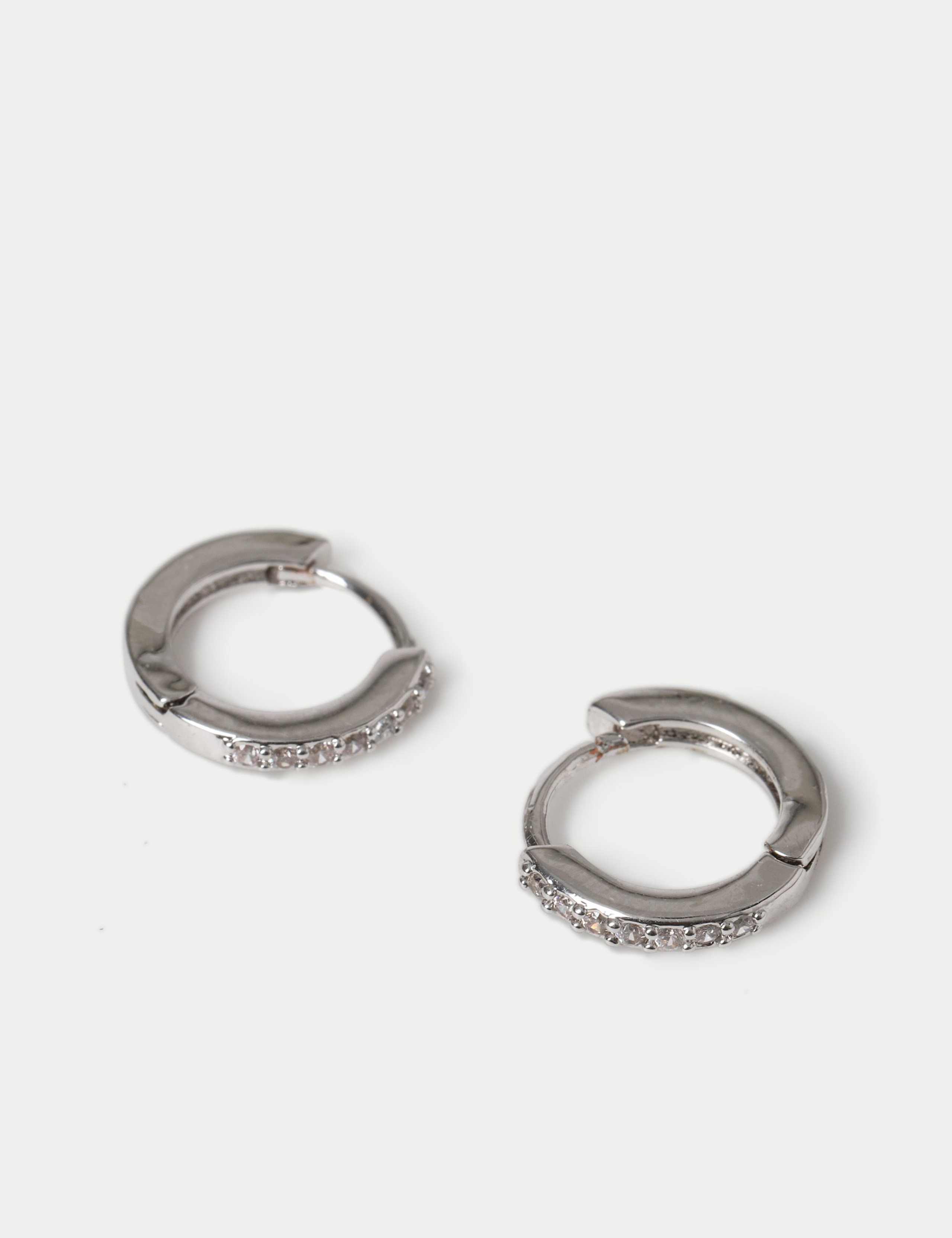 Cubic Zirconia Hoop Earrings 2 of 2