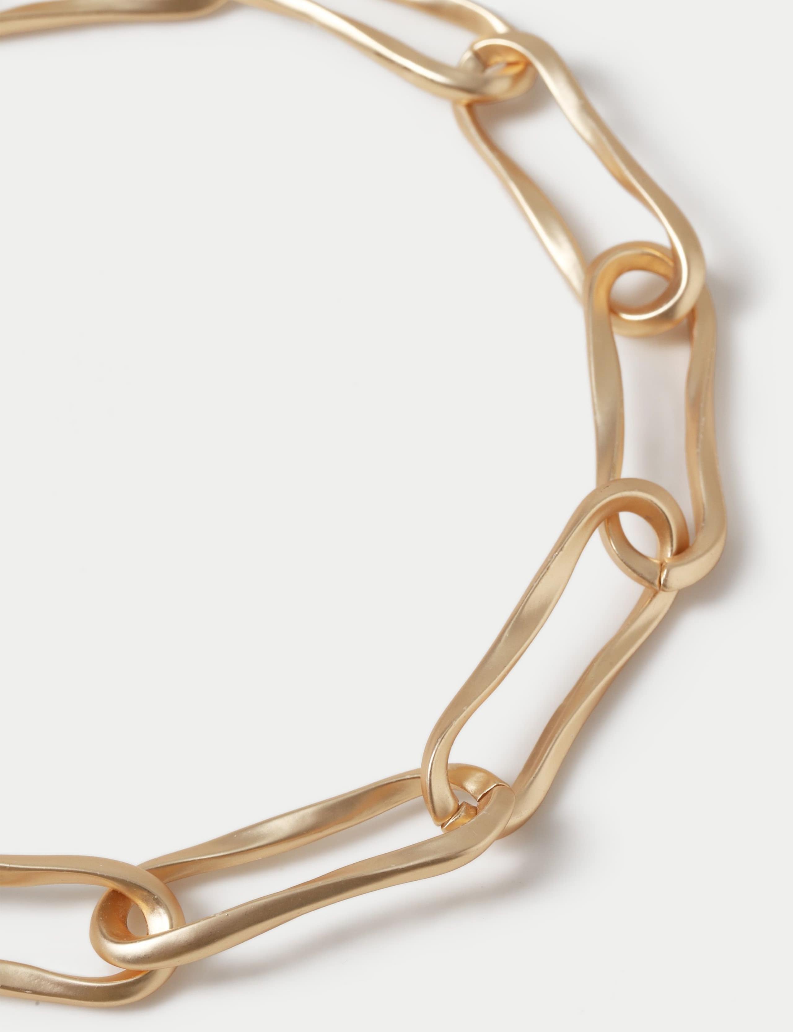 Irregular Textured Link Necklace 2 of 2