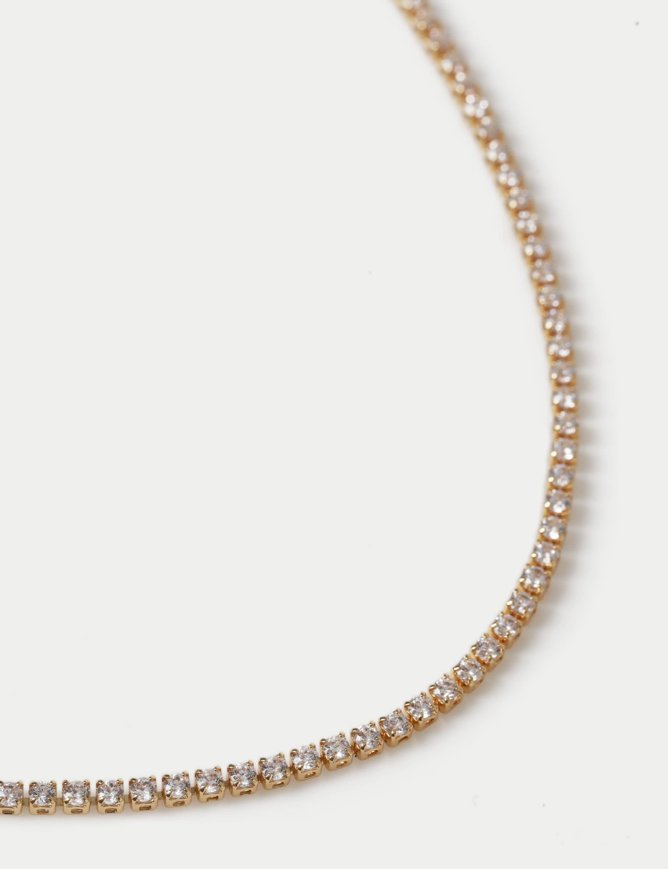 Cubic Zirconia Tennis Necklace 2 of 2