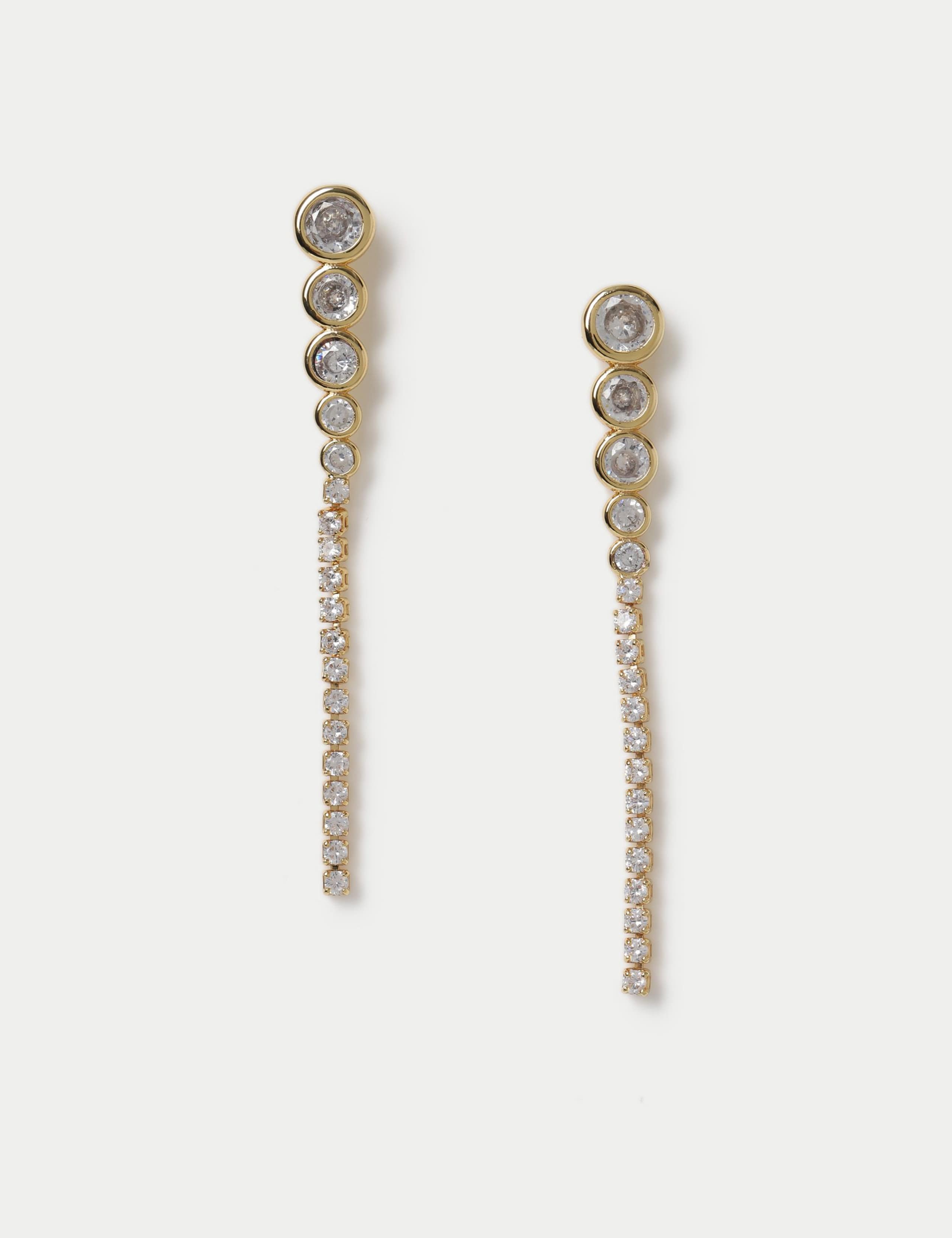 Autograph Cubic Zirconia Skinny Earrings 1 of 2