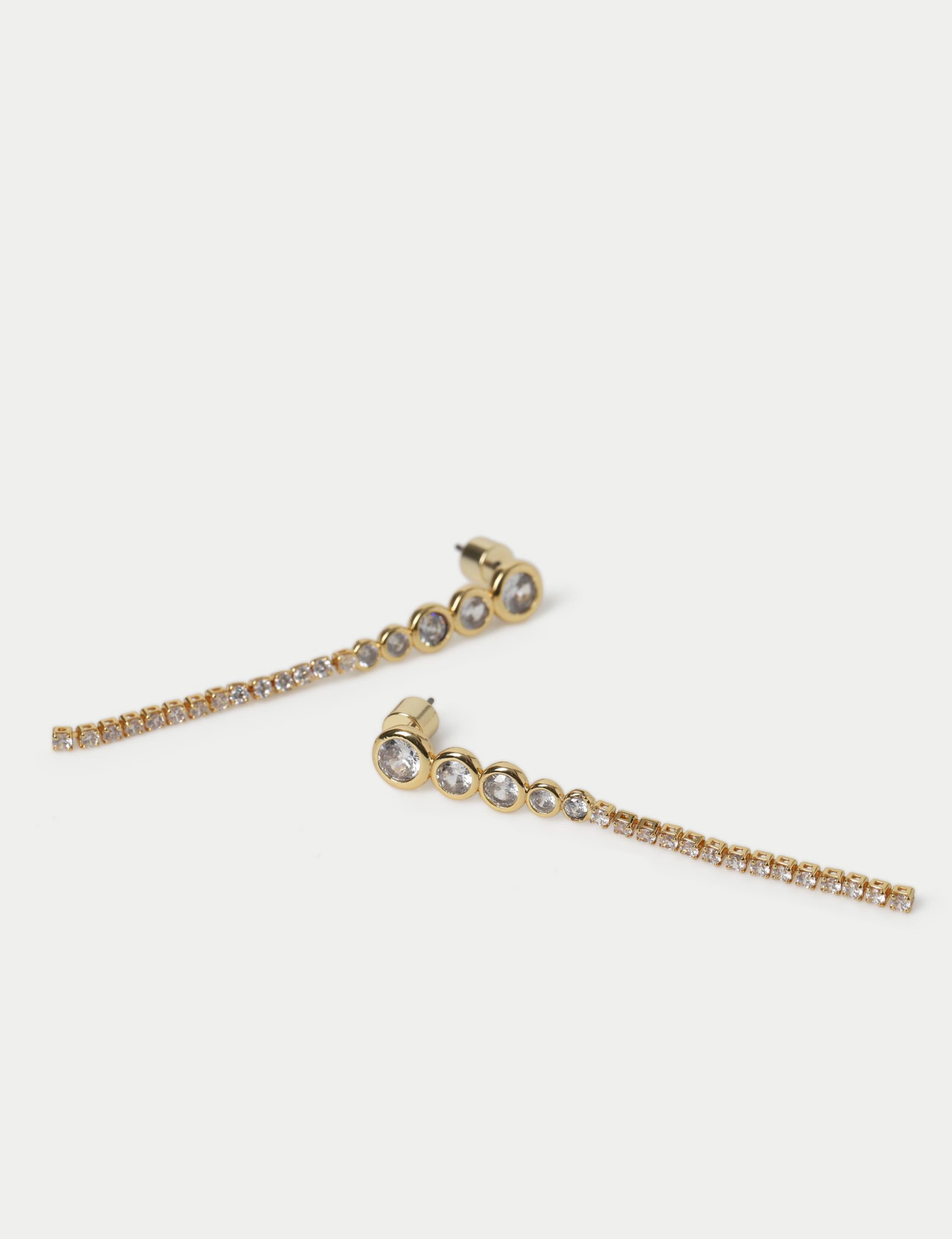 Autograph Cubic Zirconia Skinny Earrings 2 of 2