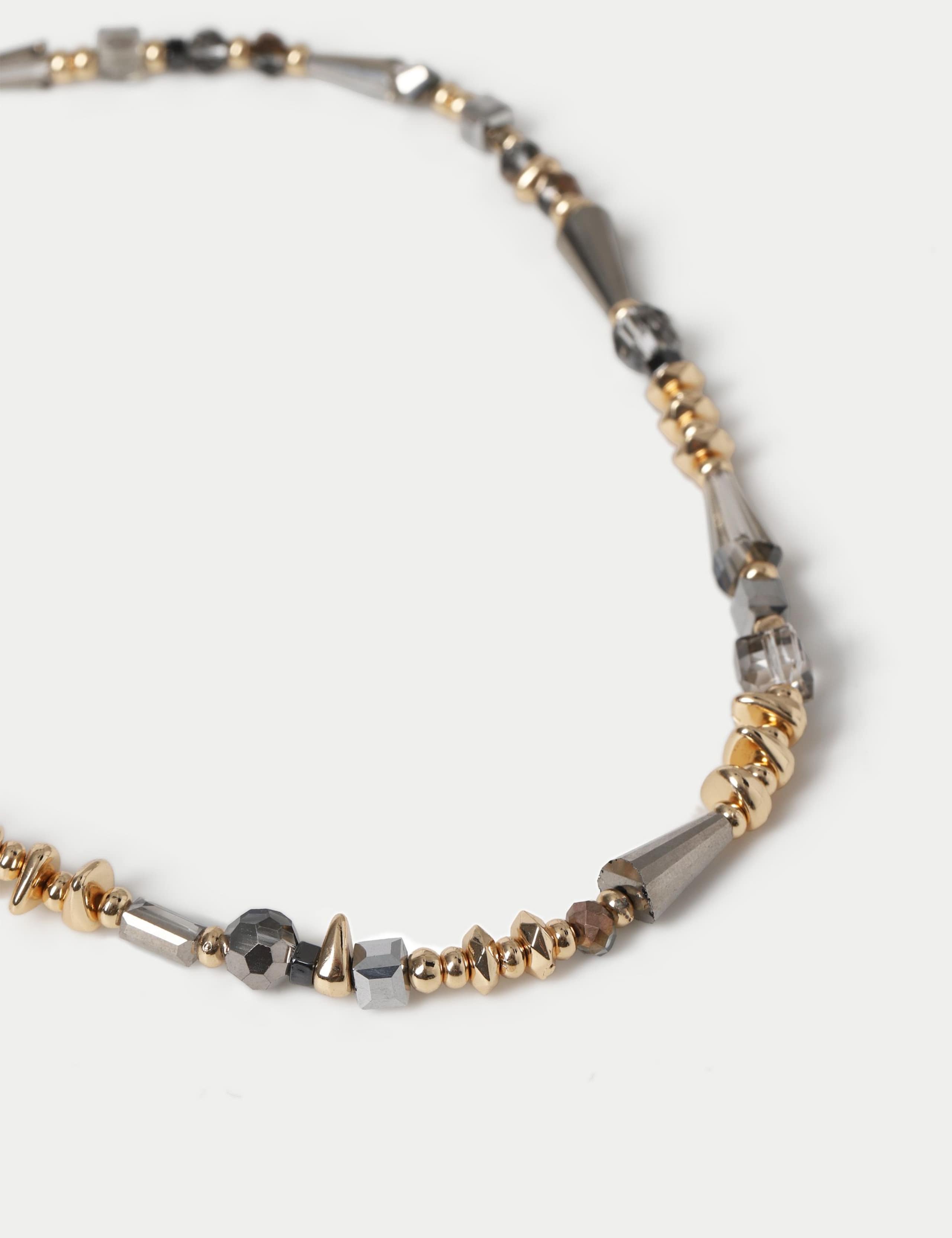 Per Una Grey Glass Beaded Necklace 2 of 2