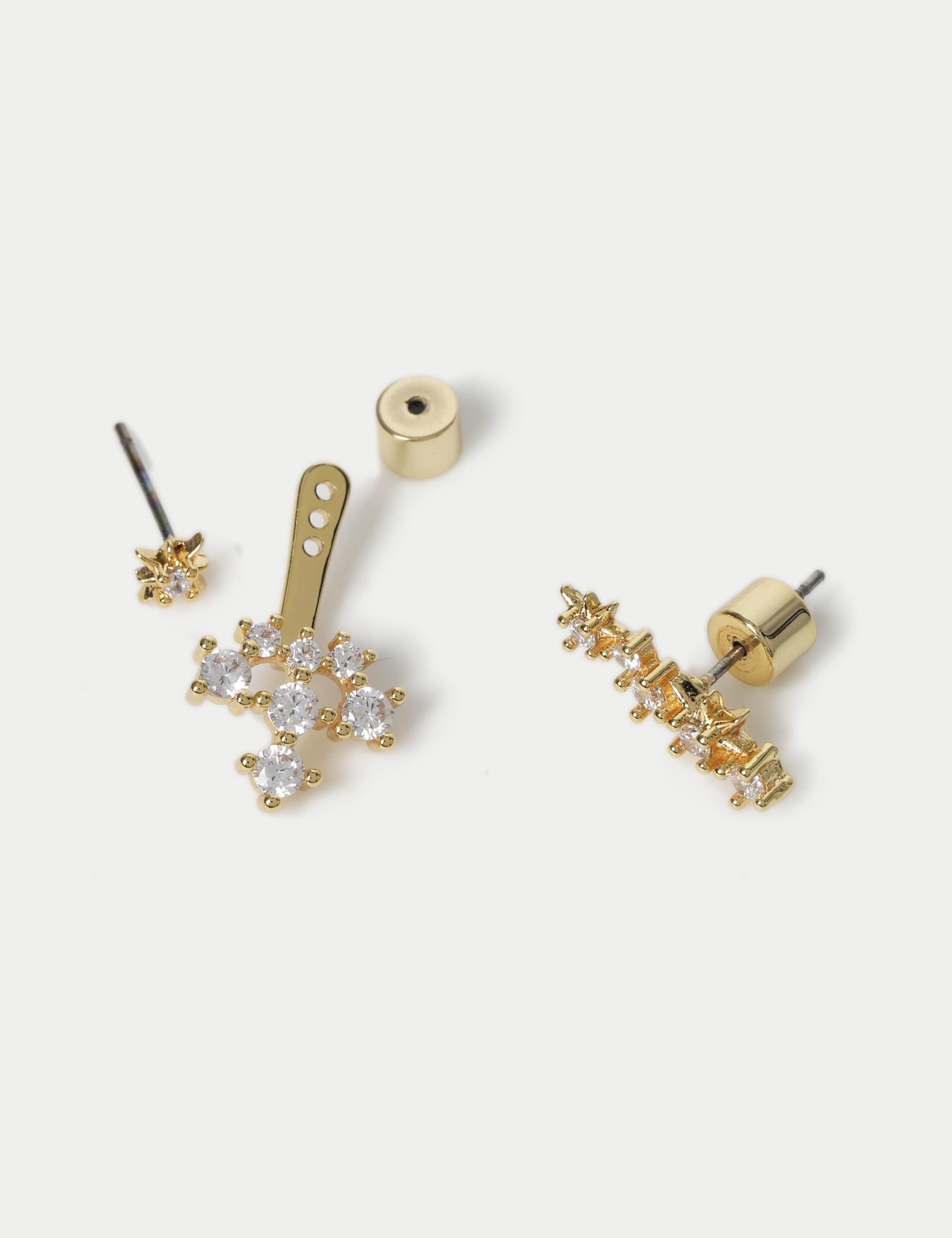 Front and Back Star Earrings 3 of 3