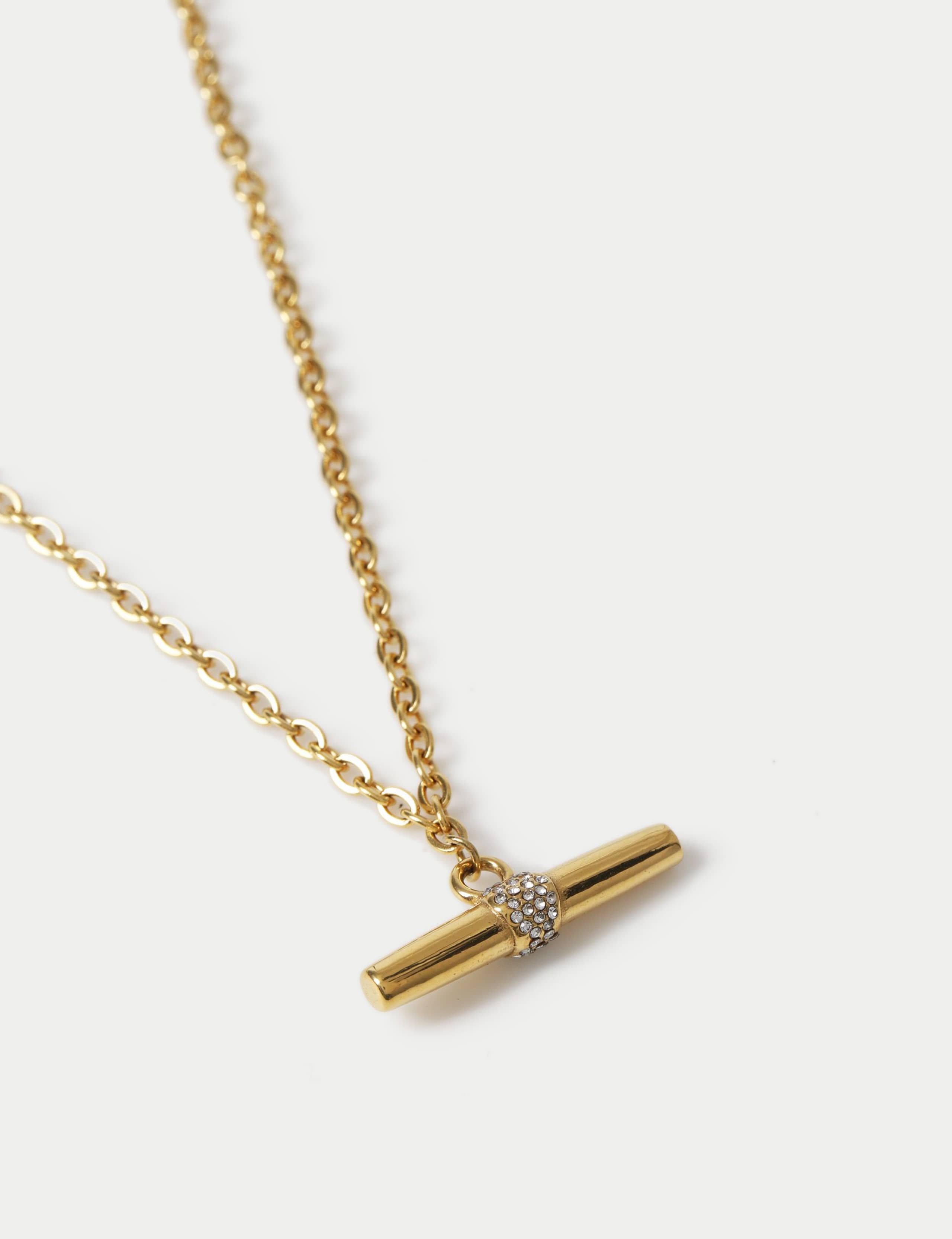 Autograph Pave T Bar Necklace 2 of 2