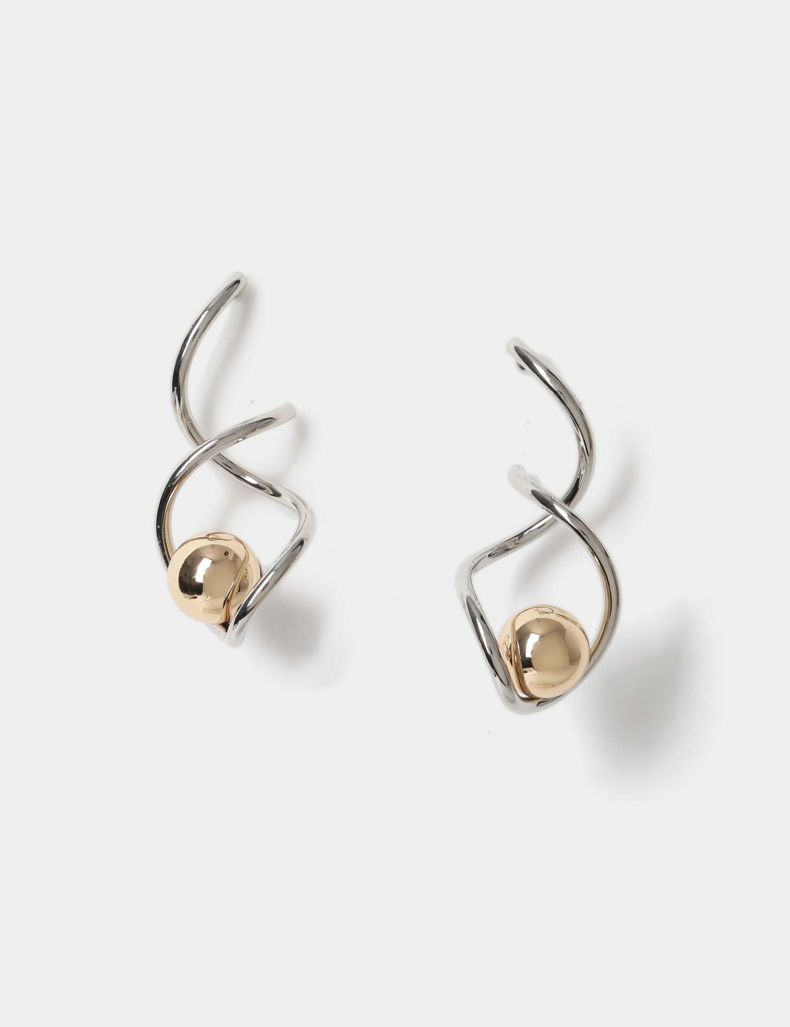 Twist Ball Drop Earrings 1 of 2