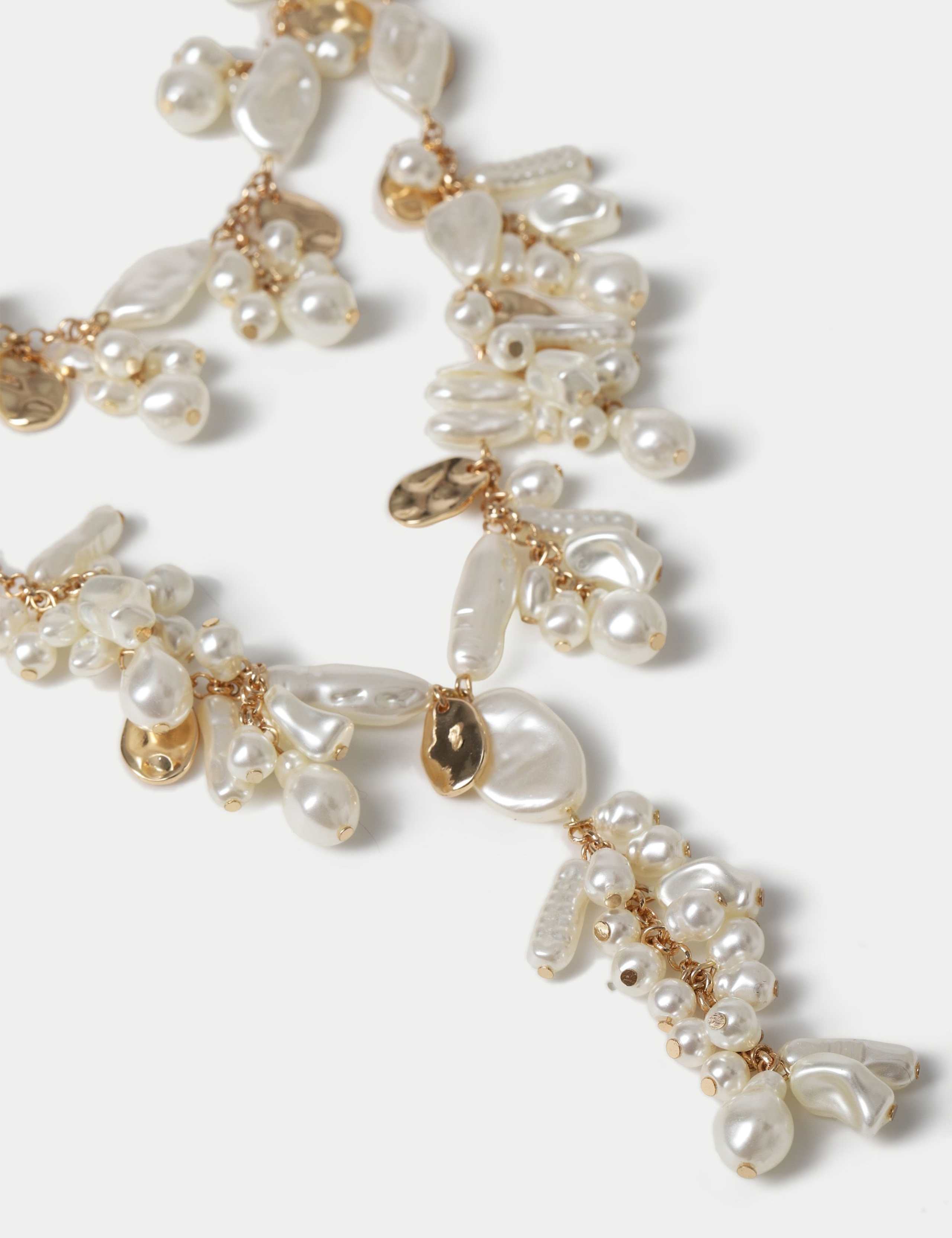 Pearl Statement Multi Layered Necklace 2 of 2