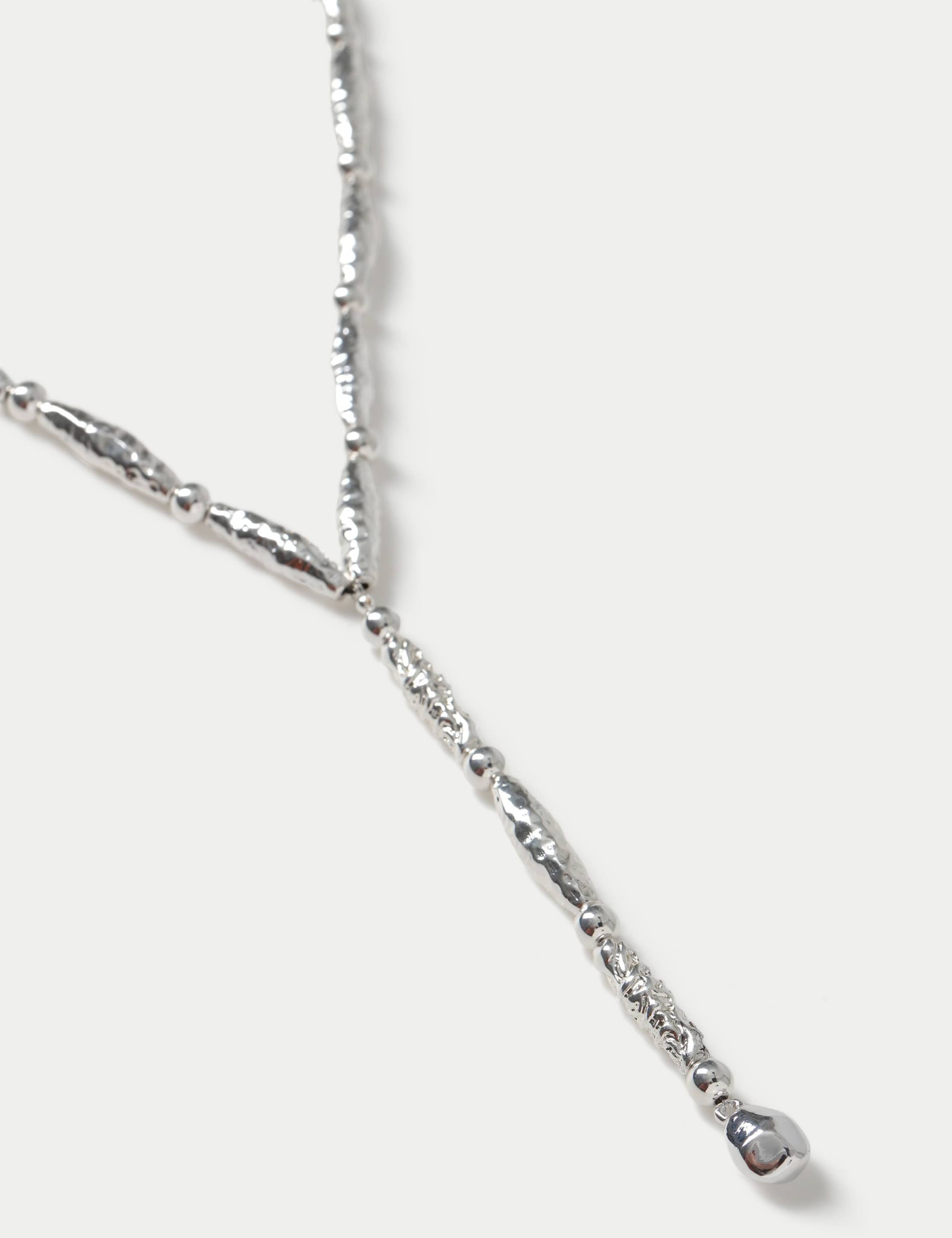 Hammered Bead Y-Necklace 2 of 2