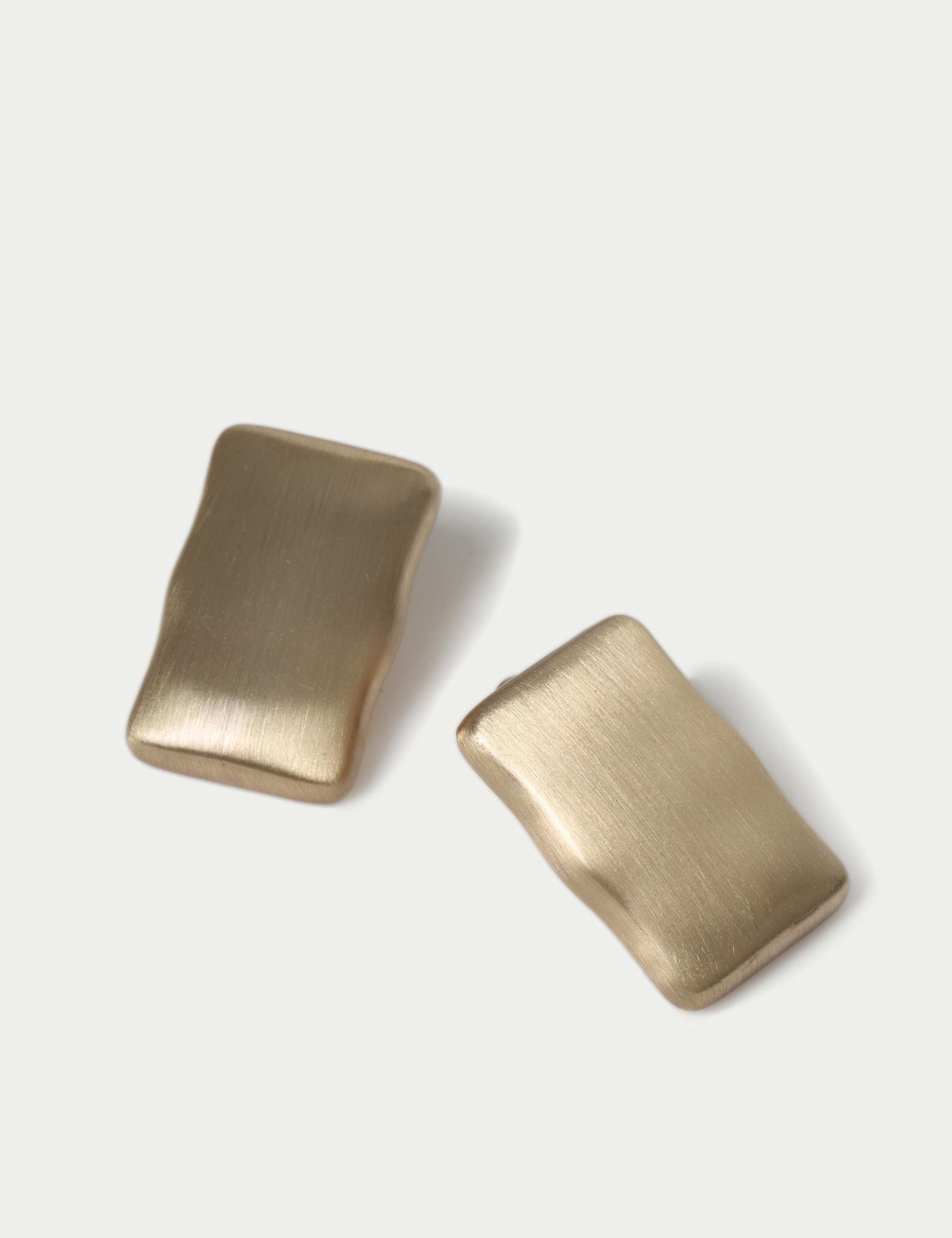 Brushed Rectangle Earrings 2 of 2