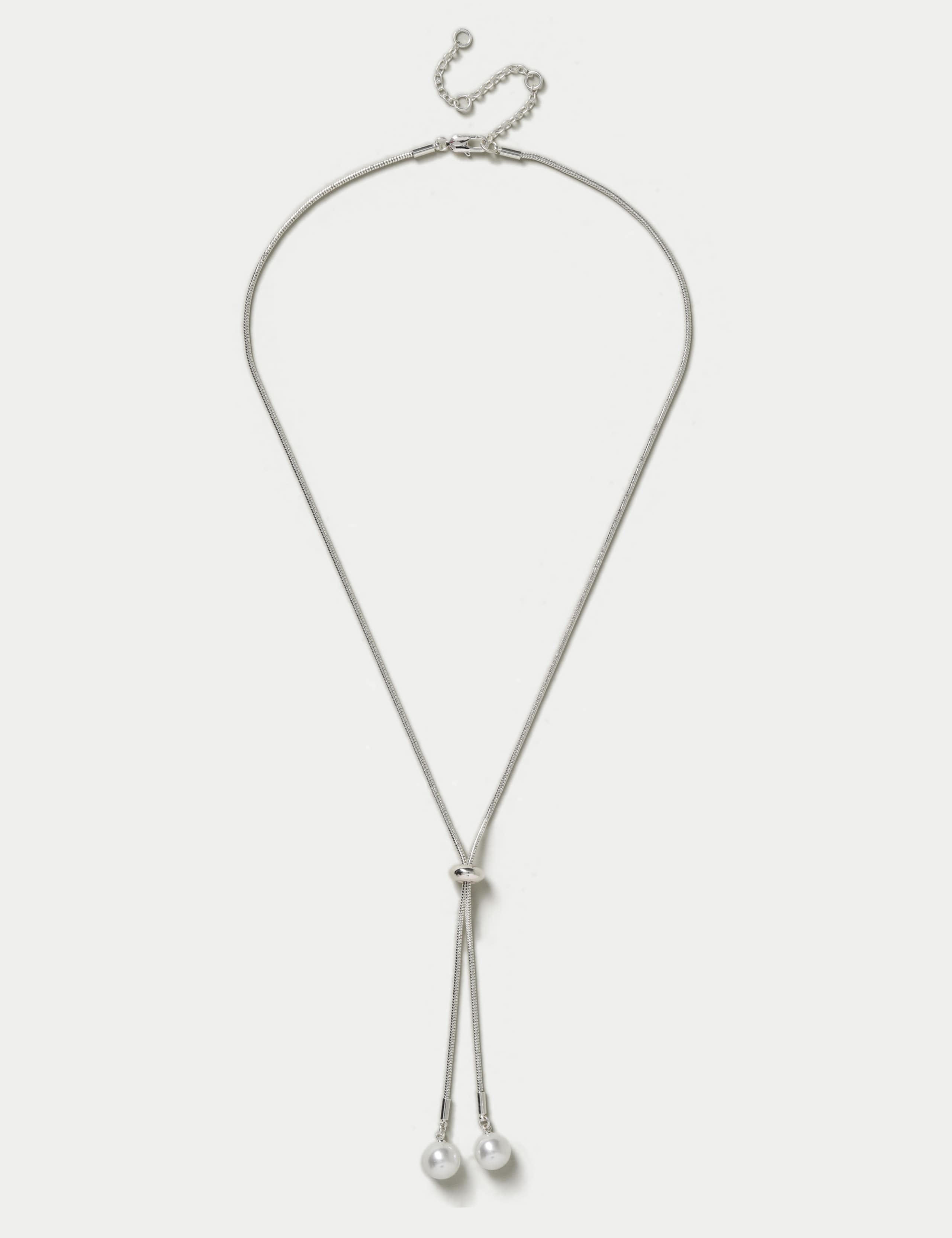 Pearl Cream Long Lariat 1 of 2