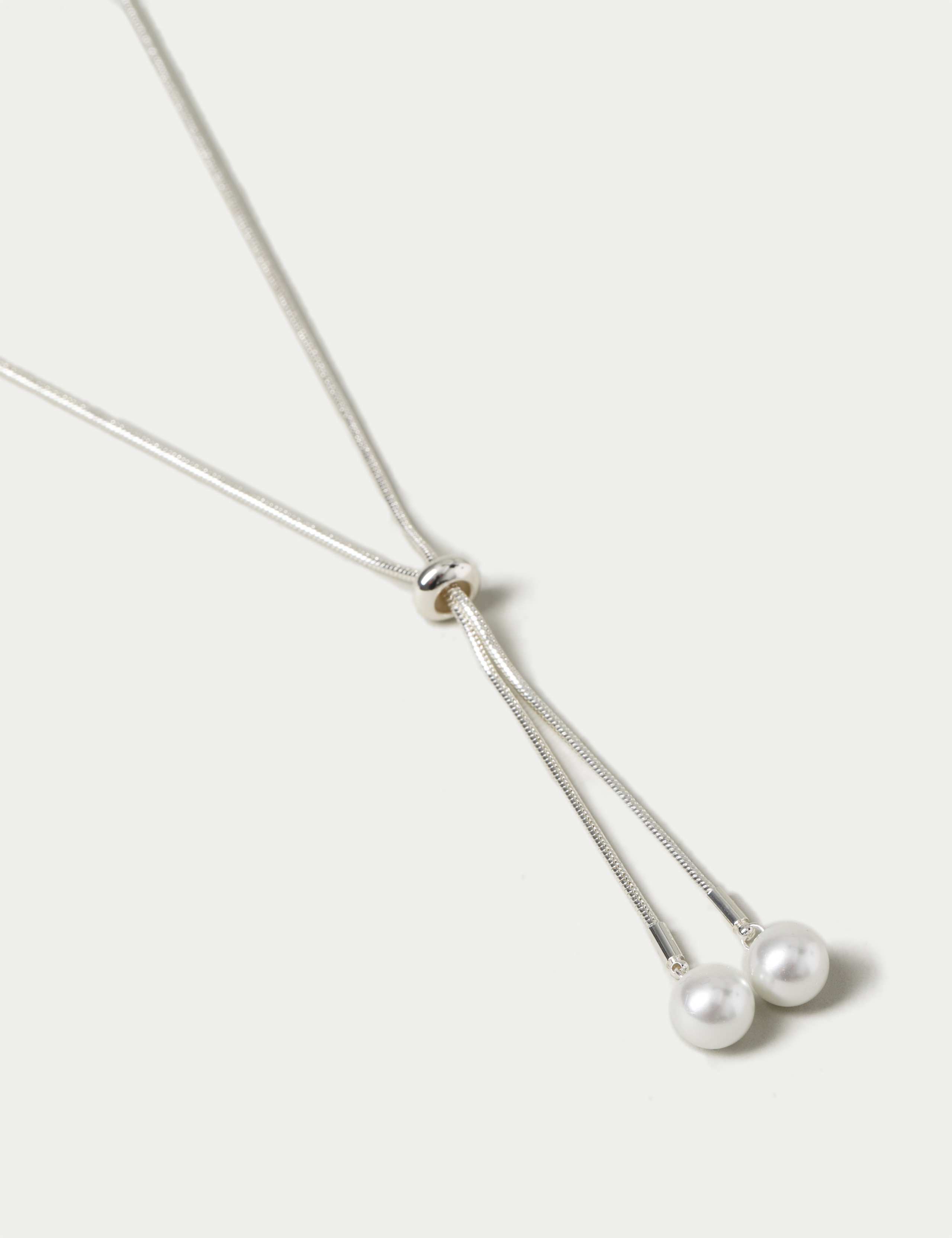 Pearl Cream Long Lariat 2 of 2