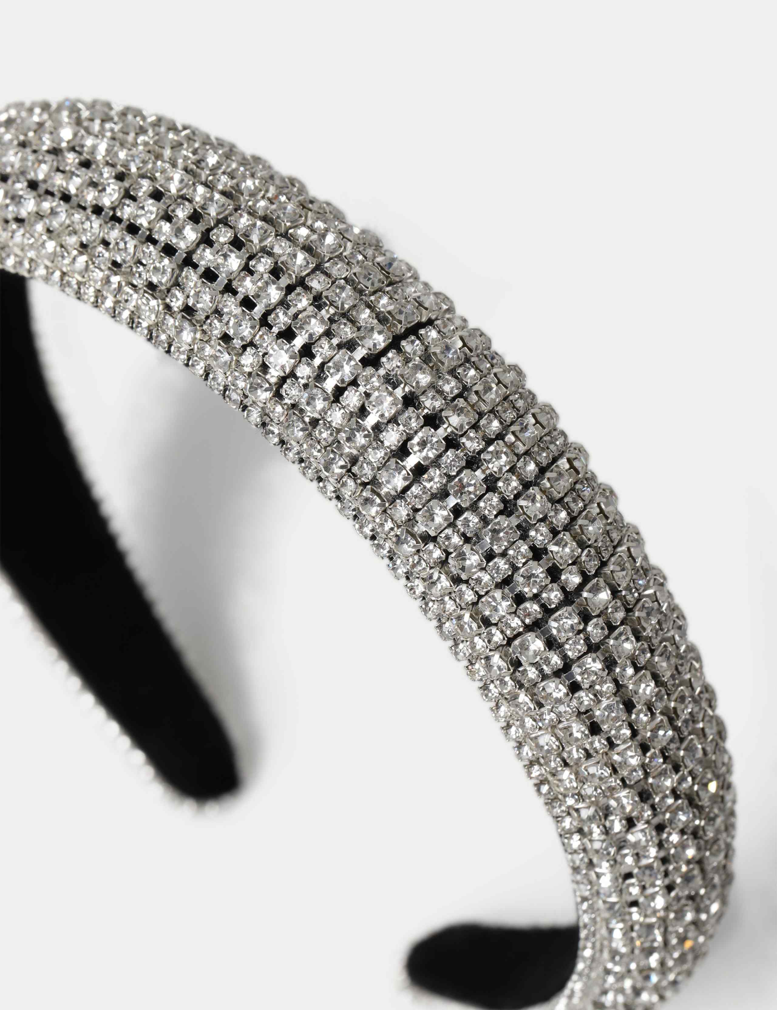 Statement Embellished Padded Headband 3 of 3