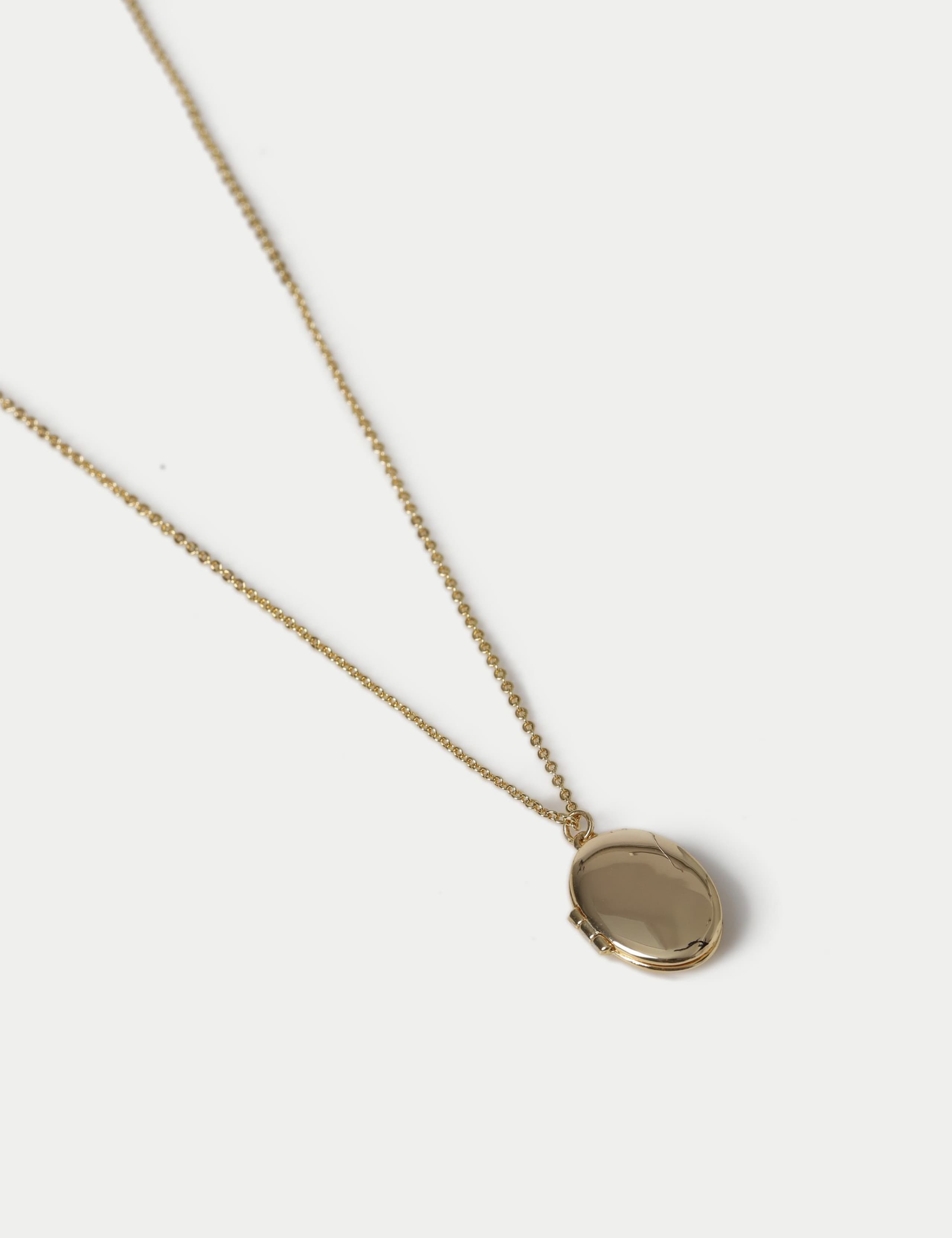 14ct Gold Plated Locket Necklace 3 of 3