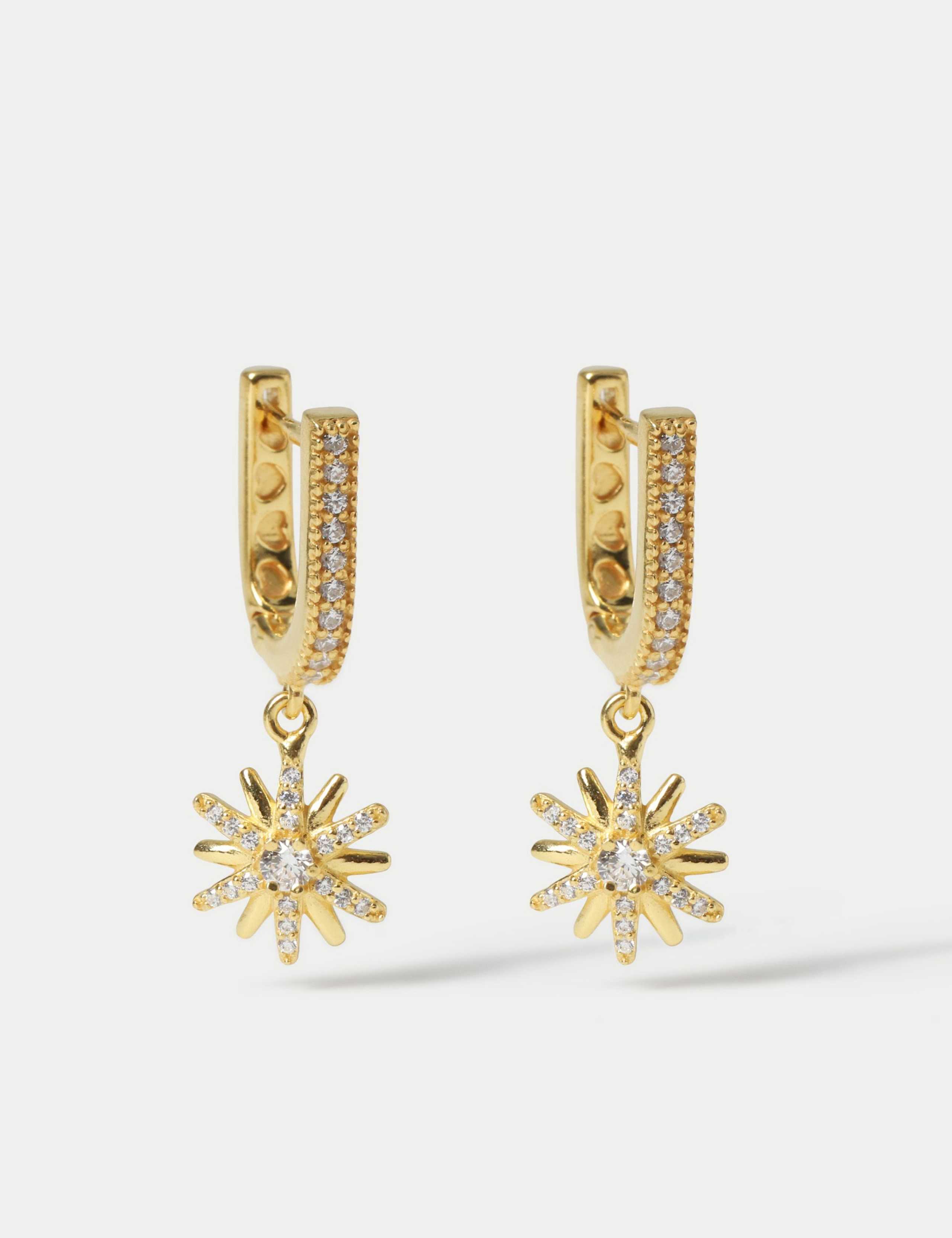 Sterling Silver Gold Plated Earrings 1 of 3