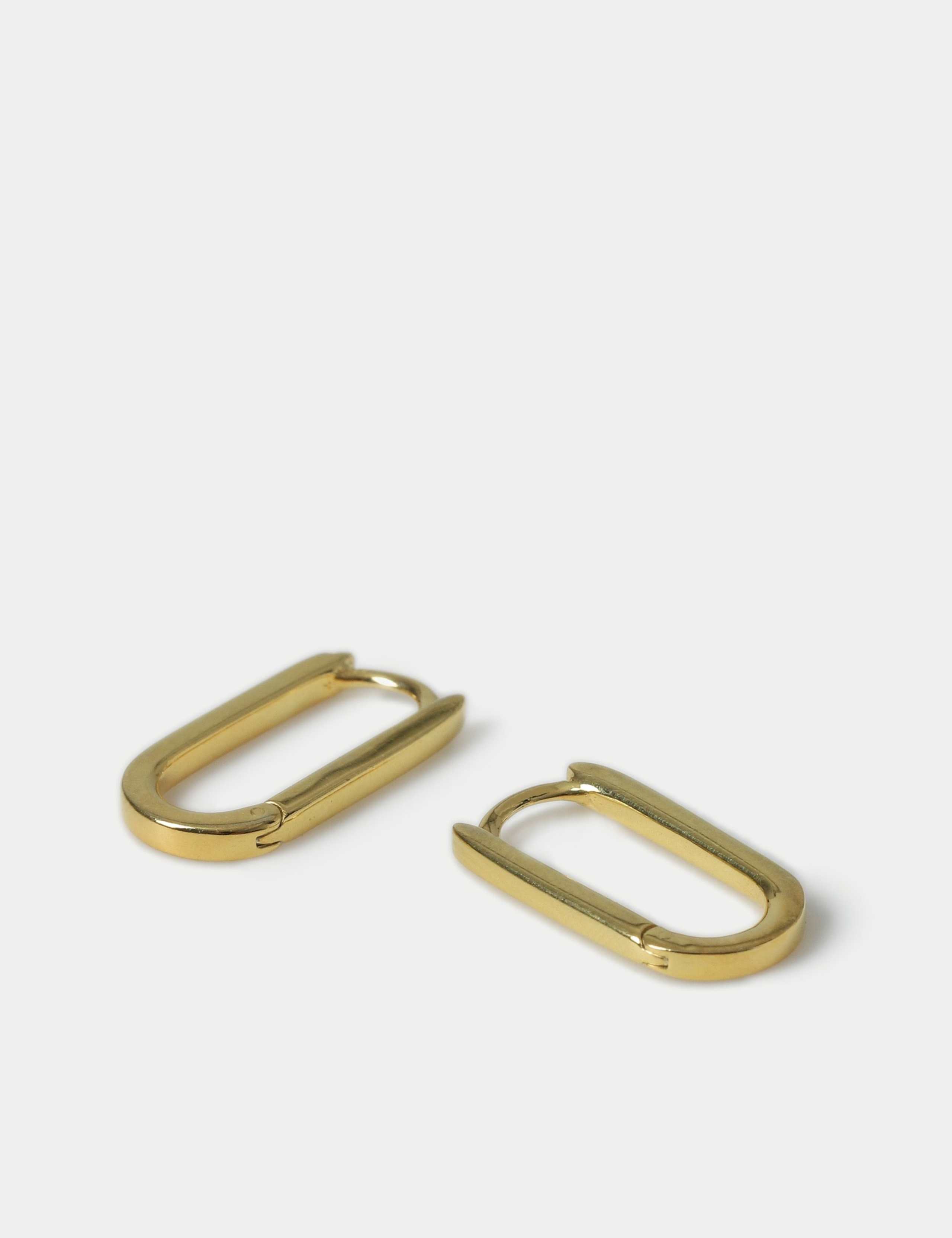 Sterling Silver Oval Earrings 2 of 2