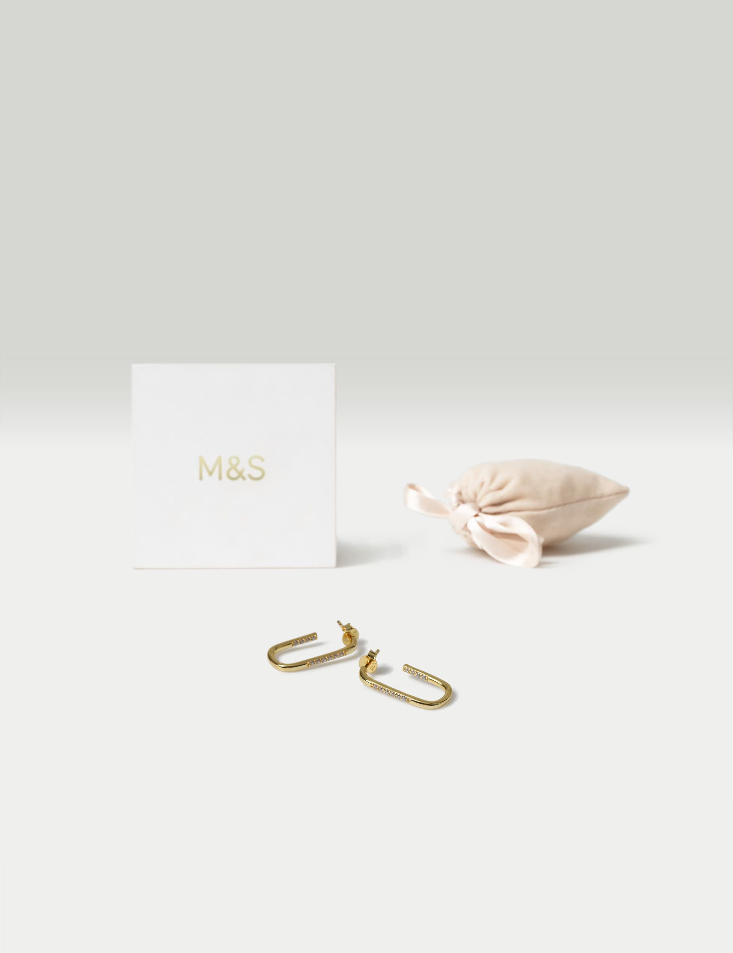 Sterling Silver Gold Plated Earrings 2 of 3