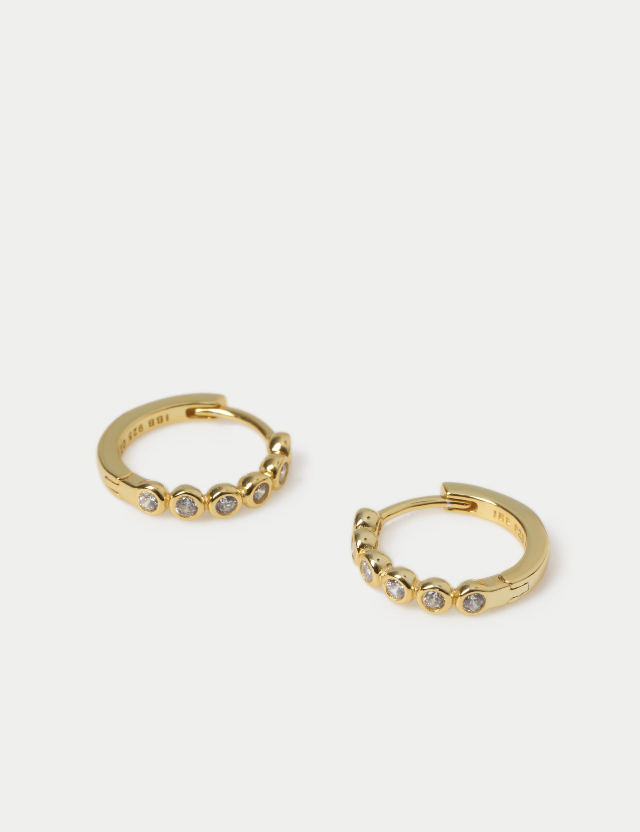 Sterling Silver Gold Plated Earrings 2 of 3