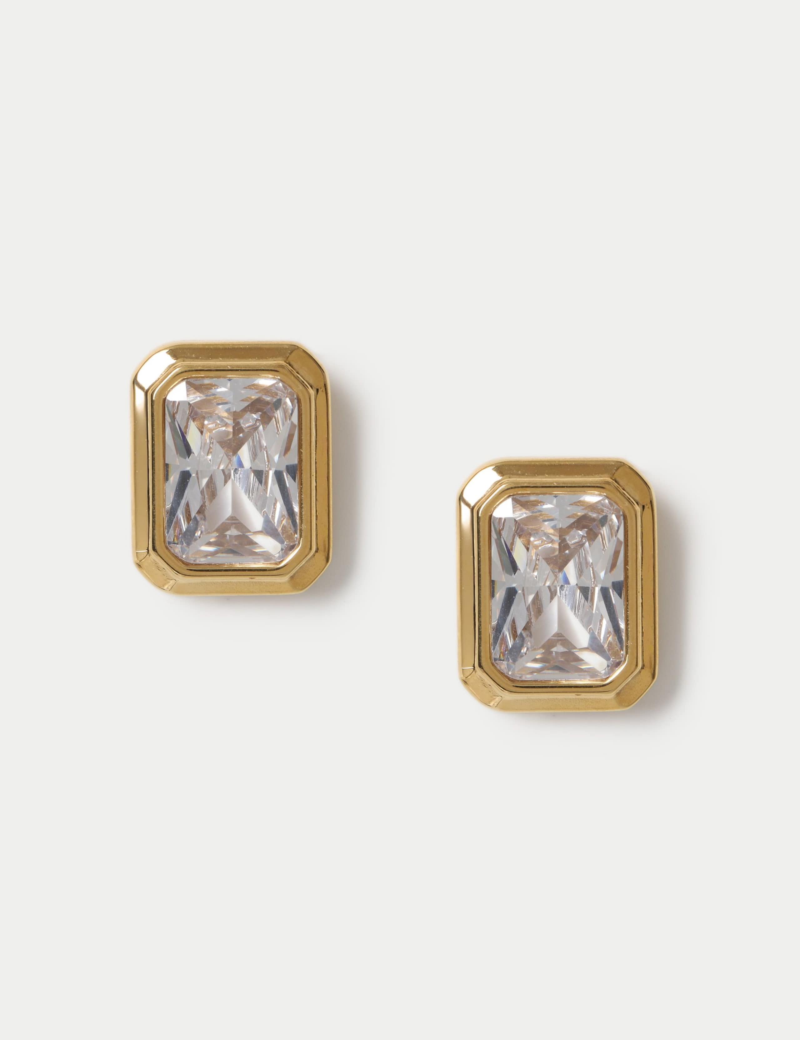 Cubic Zirconia Stud Earrings 1 of 2