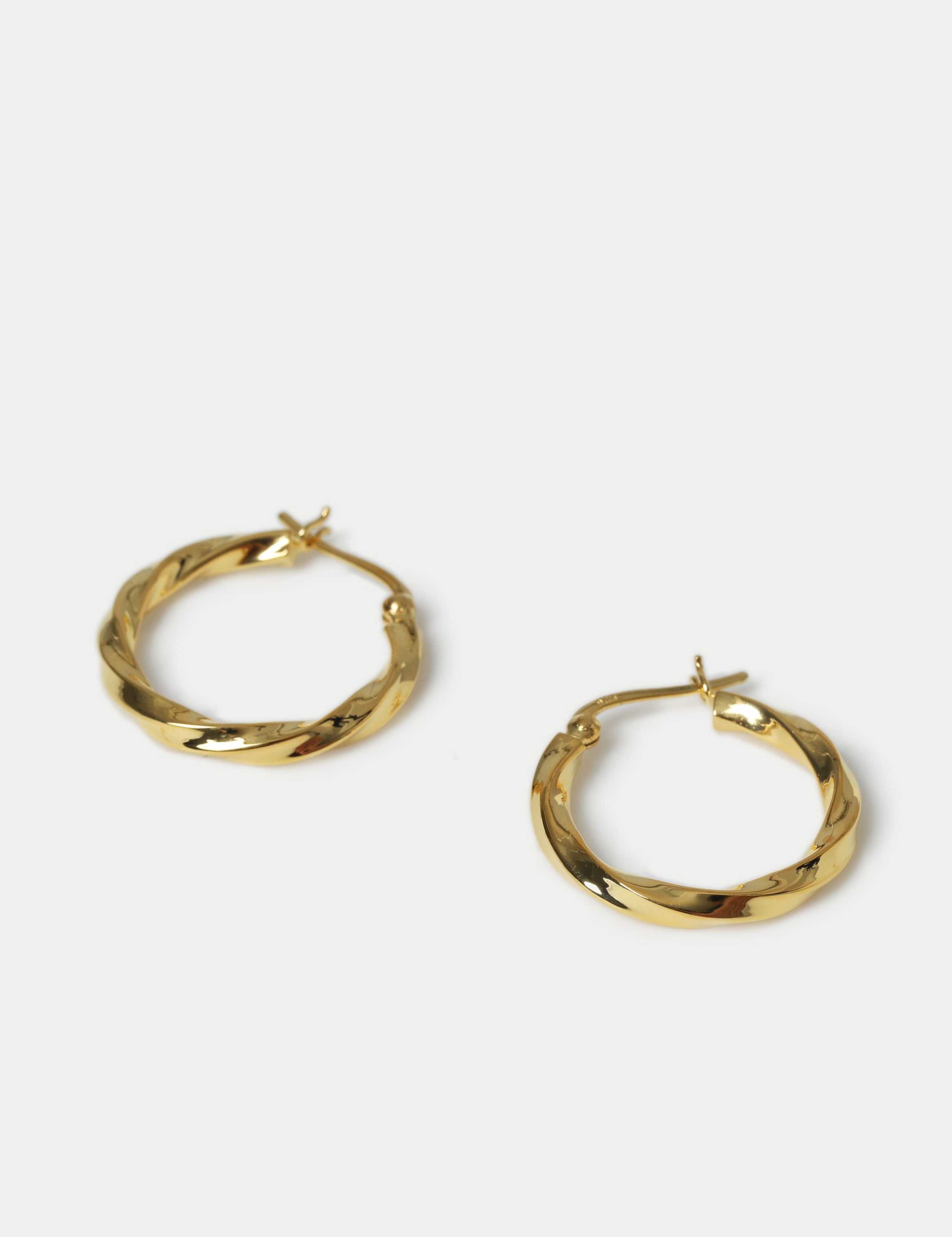 Sterling Silver Gold Plated Earrings 2 of 3