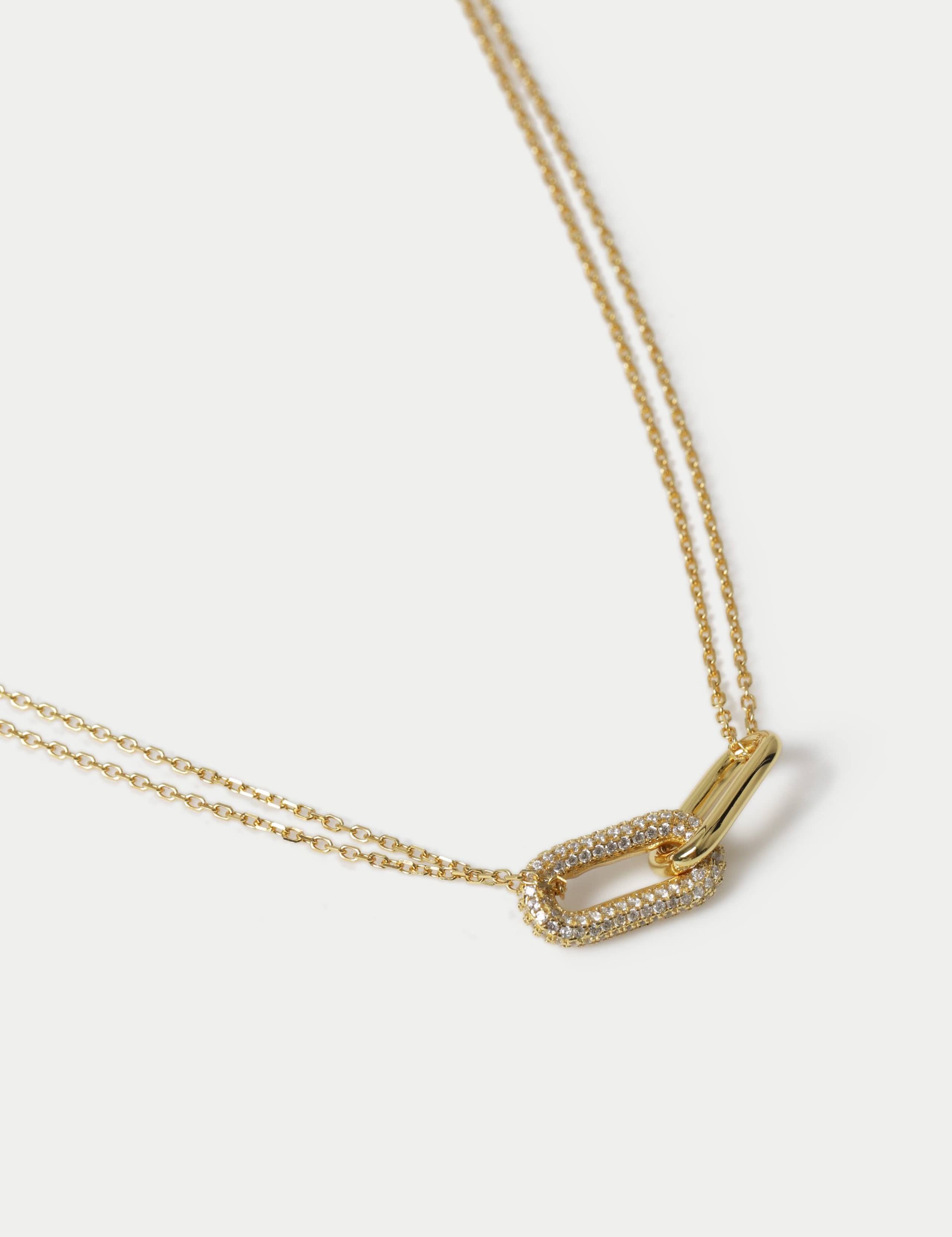 Sterling Silver Gold Plated Necklace 4 of 4