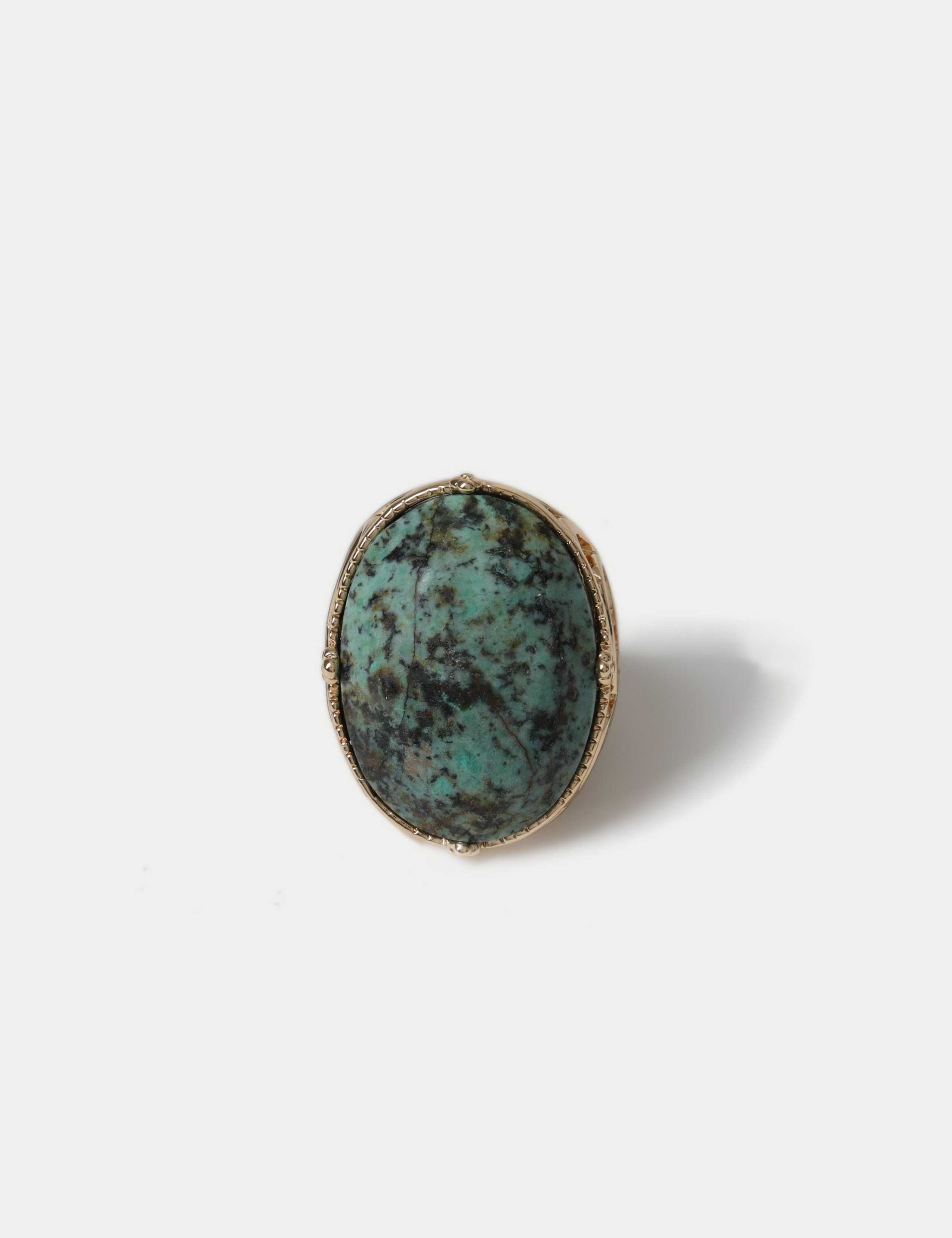 Statement Natural Stone Ring 1 of 2