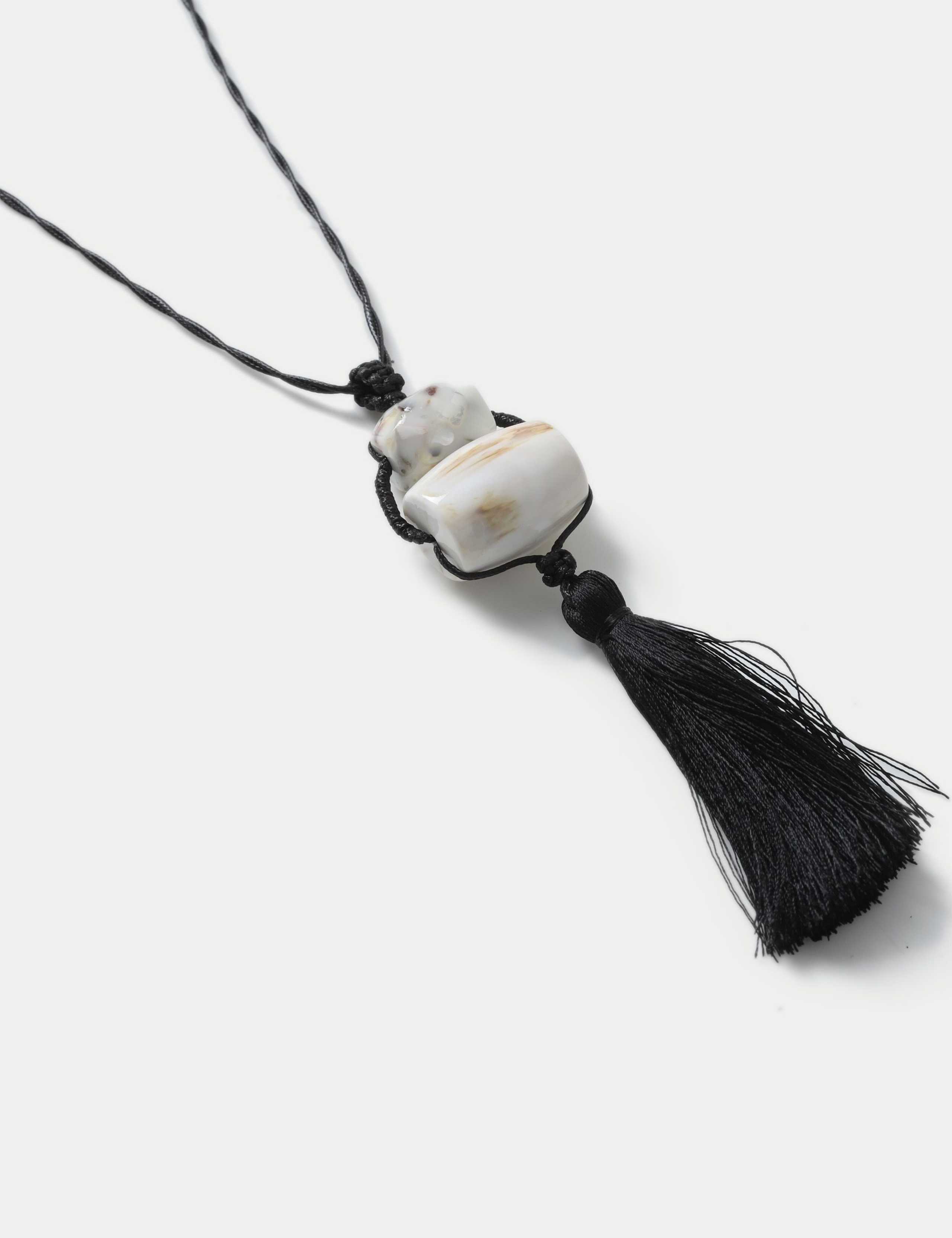Tassel Bead Pendant Lariat Necklace 2 of 2