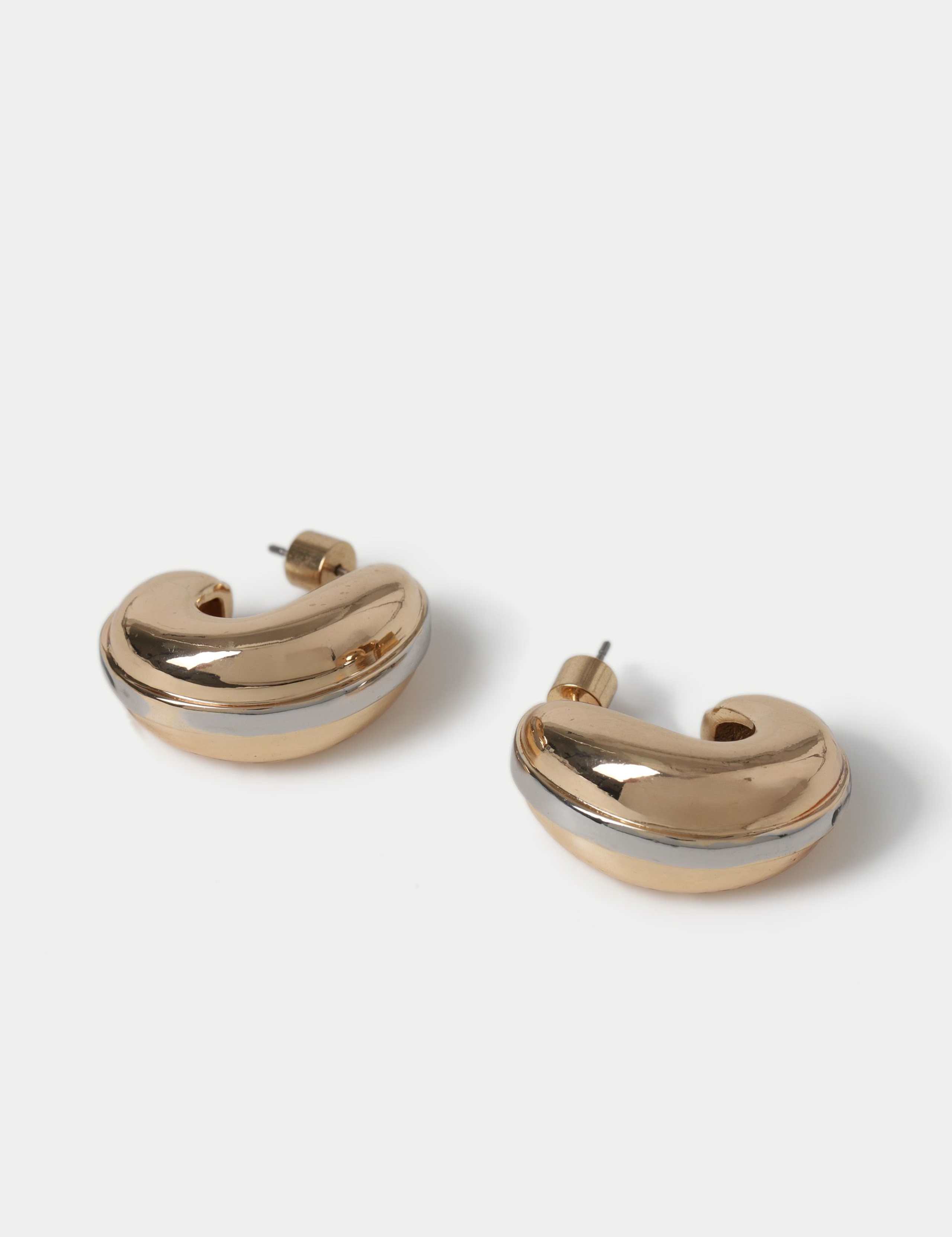 Stainless Steel Mixed Hoop Earrings 2 of 2