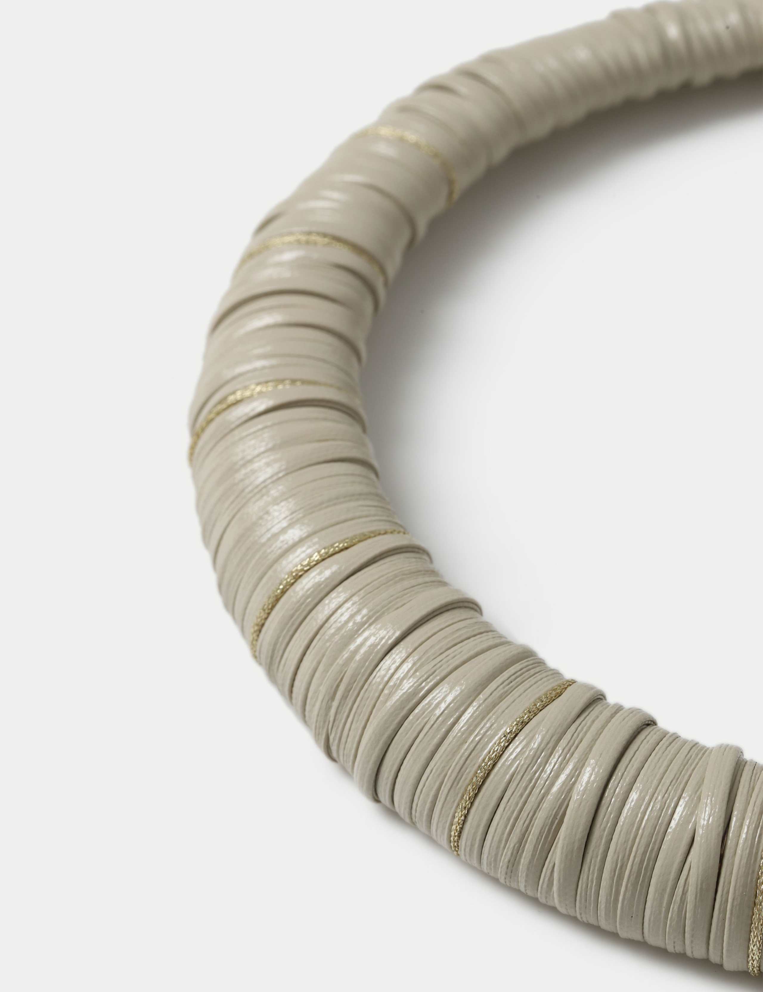 Wrapped Faux Leather Torque 2 of 2