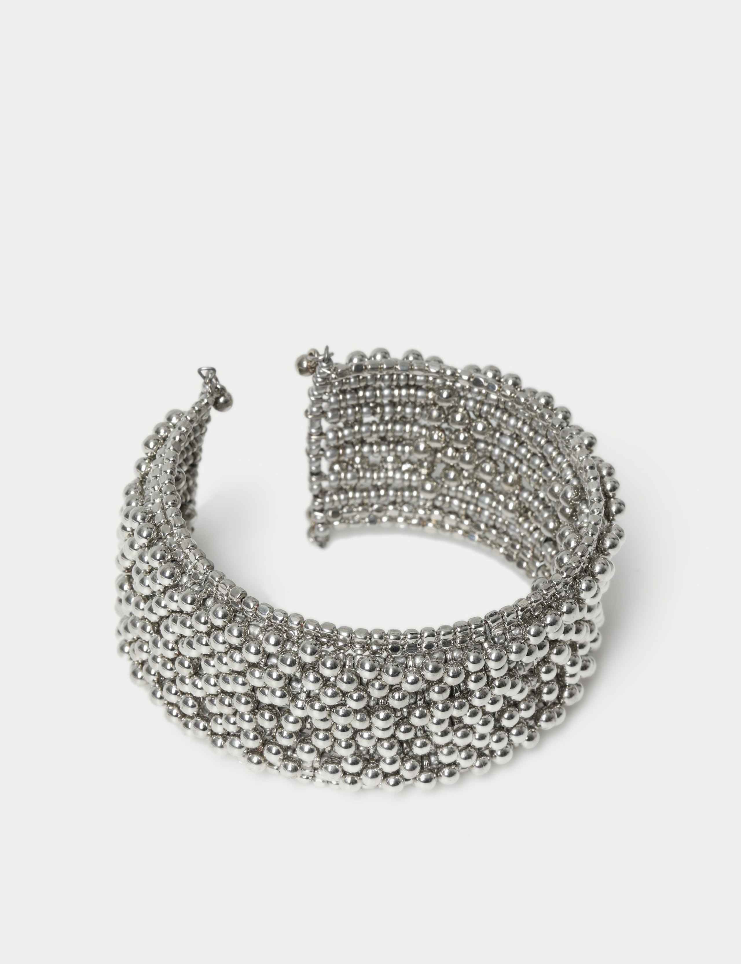 Beaded Sphere Cuff Bracelet 2 of 3