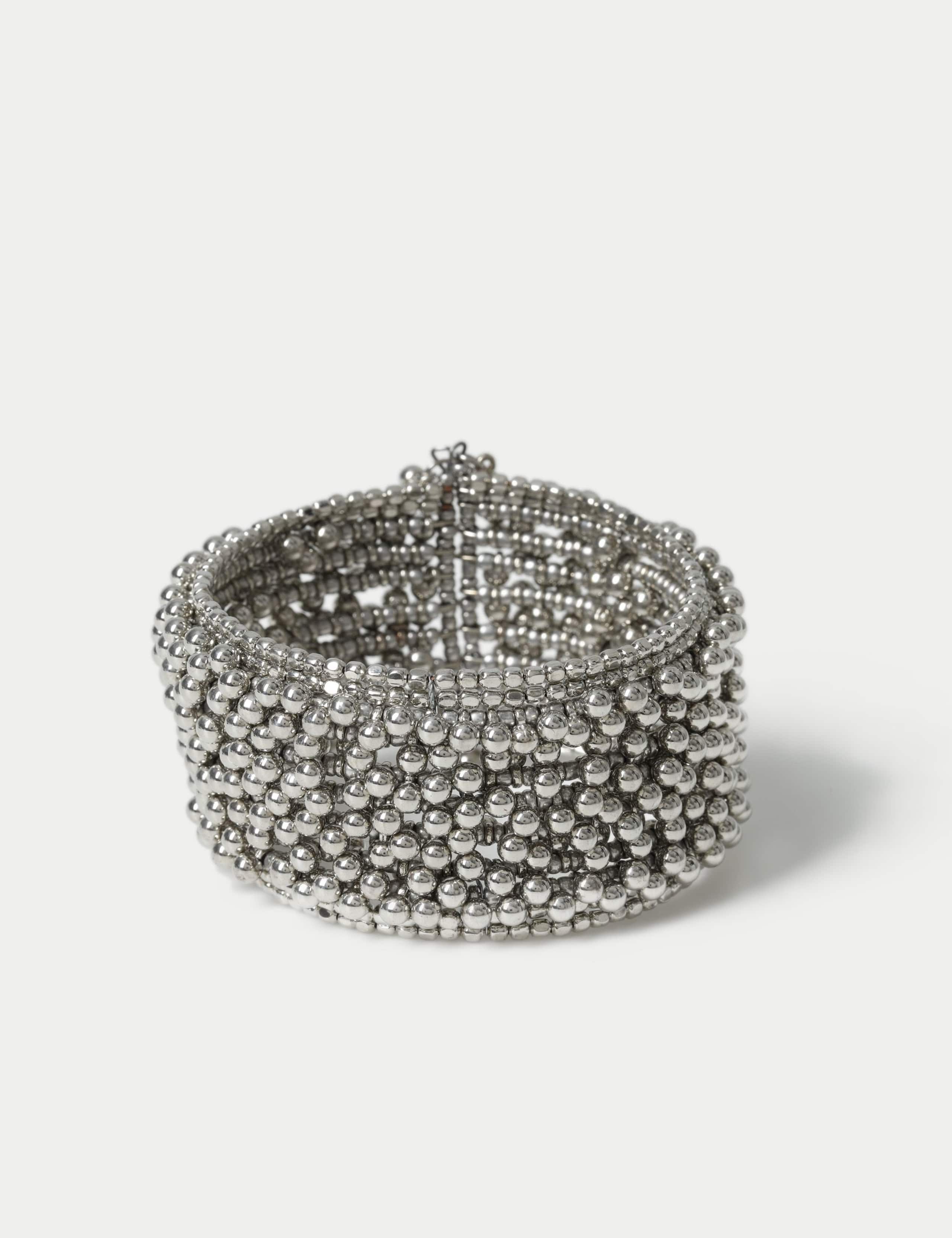 Beaded Sphere Cuff Bracelet 3 of 3