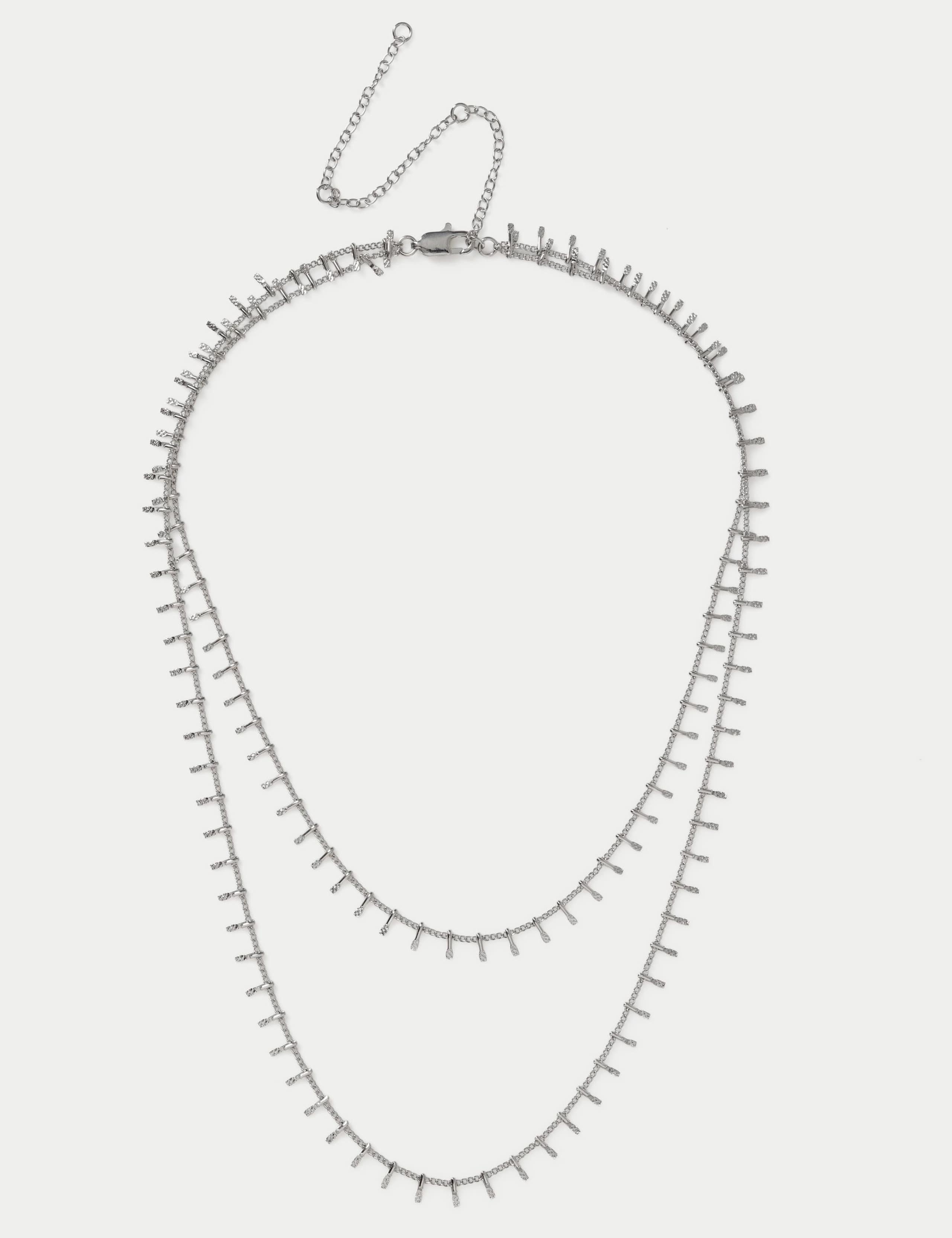 Small Charm Multirow Necklace 1 of 2