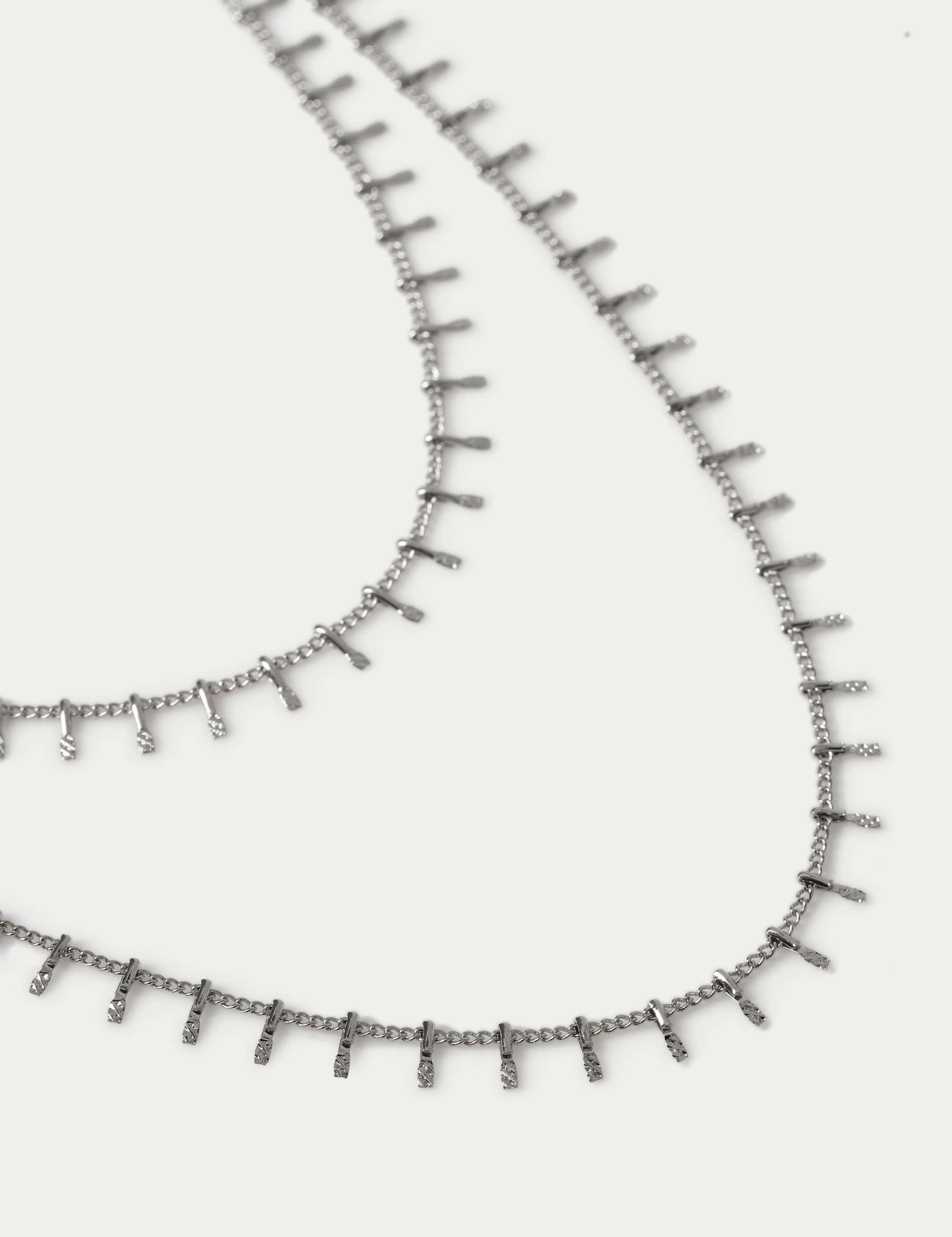 Small Charm Multirow Necklace 2 of 2