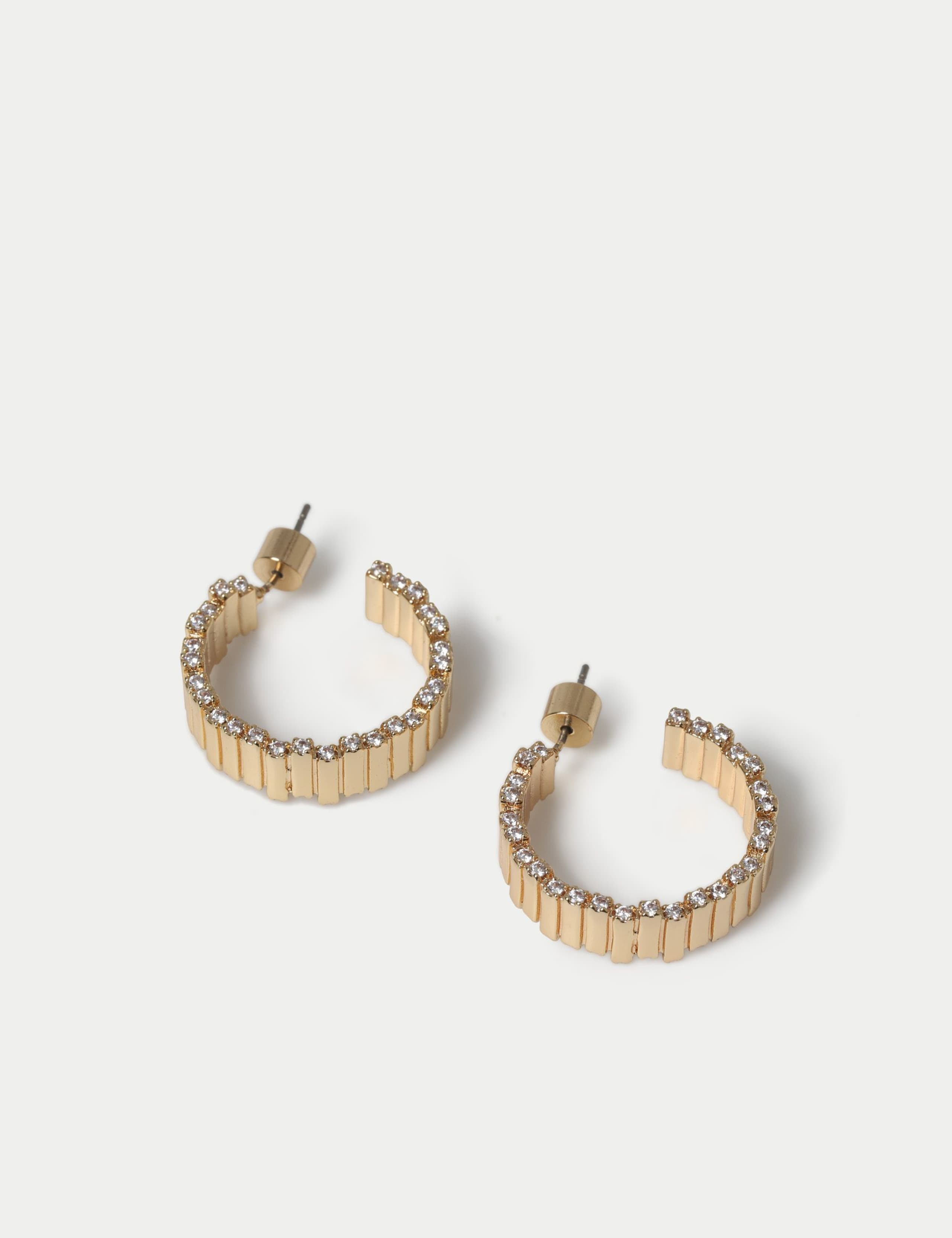 14ct Gold Plated Hoop Earrings 2 of 2