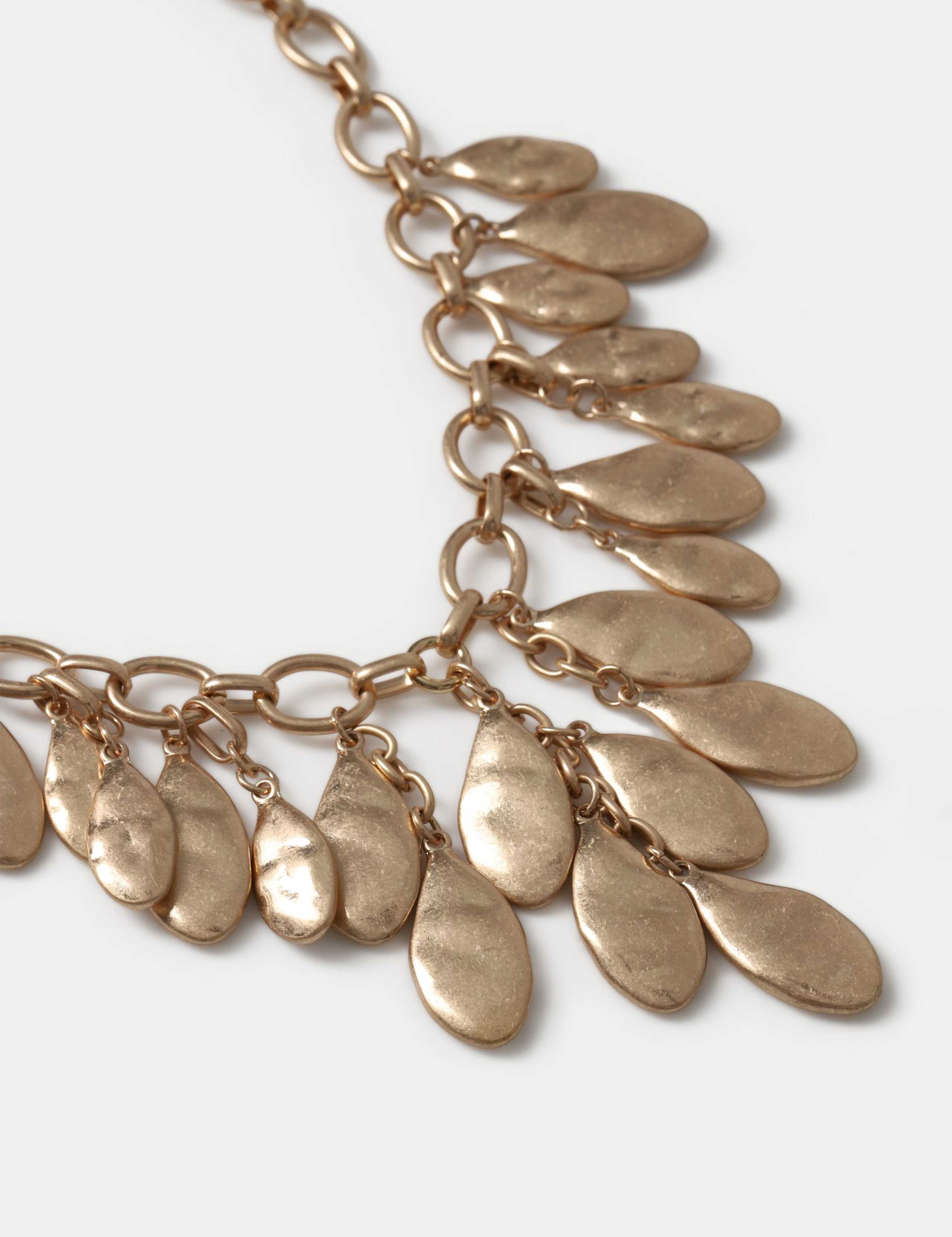 Chunky Leaf Statement Necklace 2 of 2