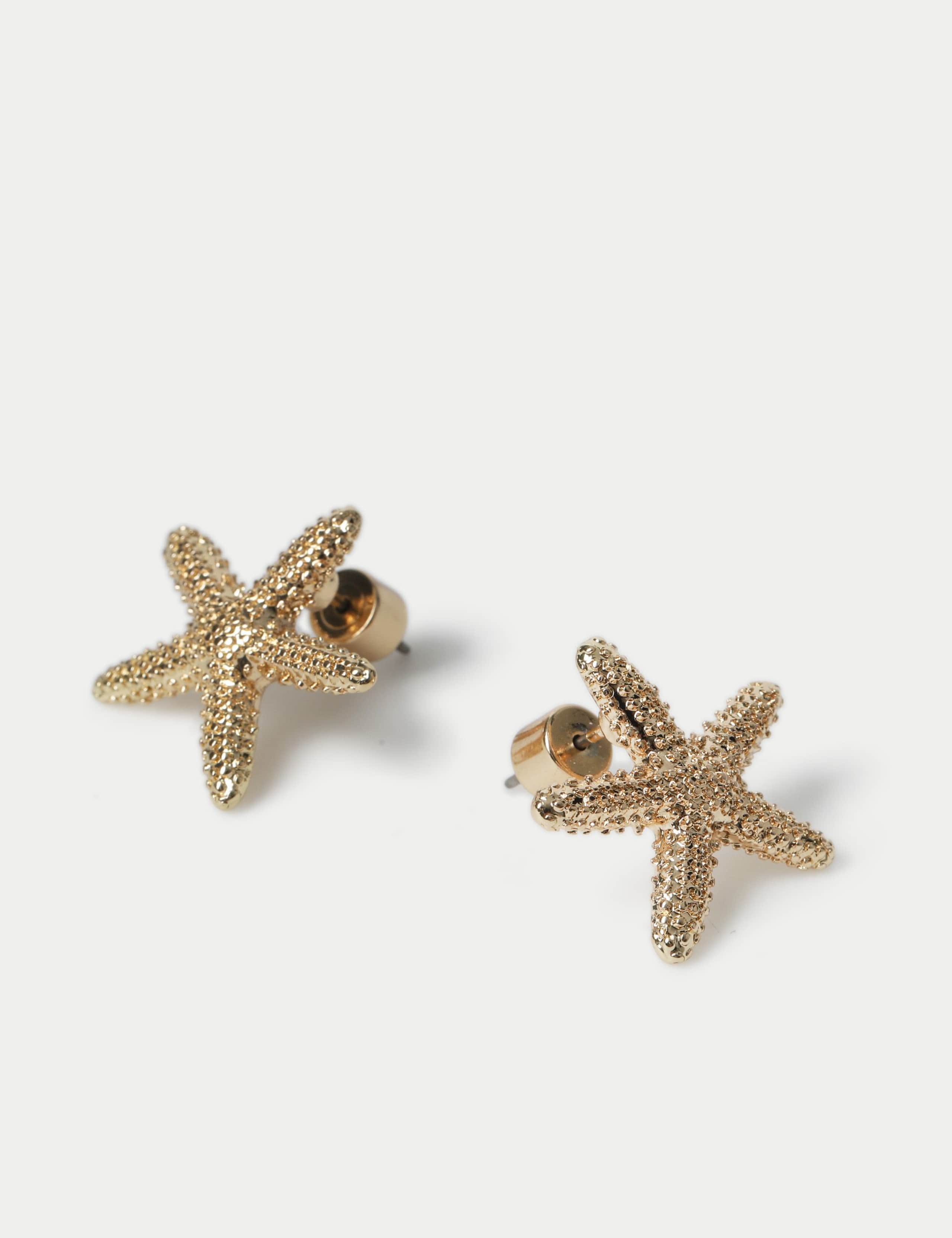 Mini Starfish Stud Earrings 2 of 2
