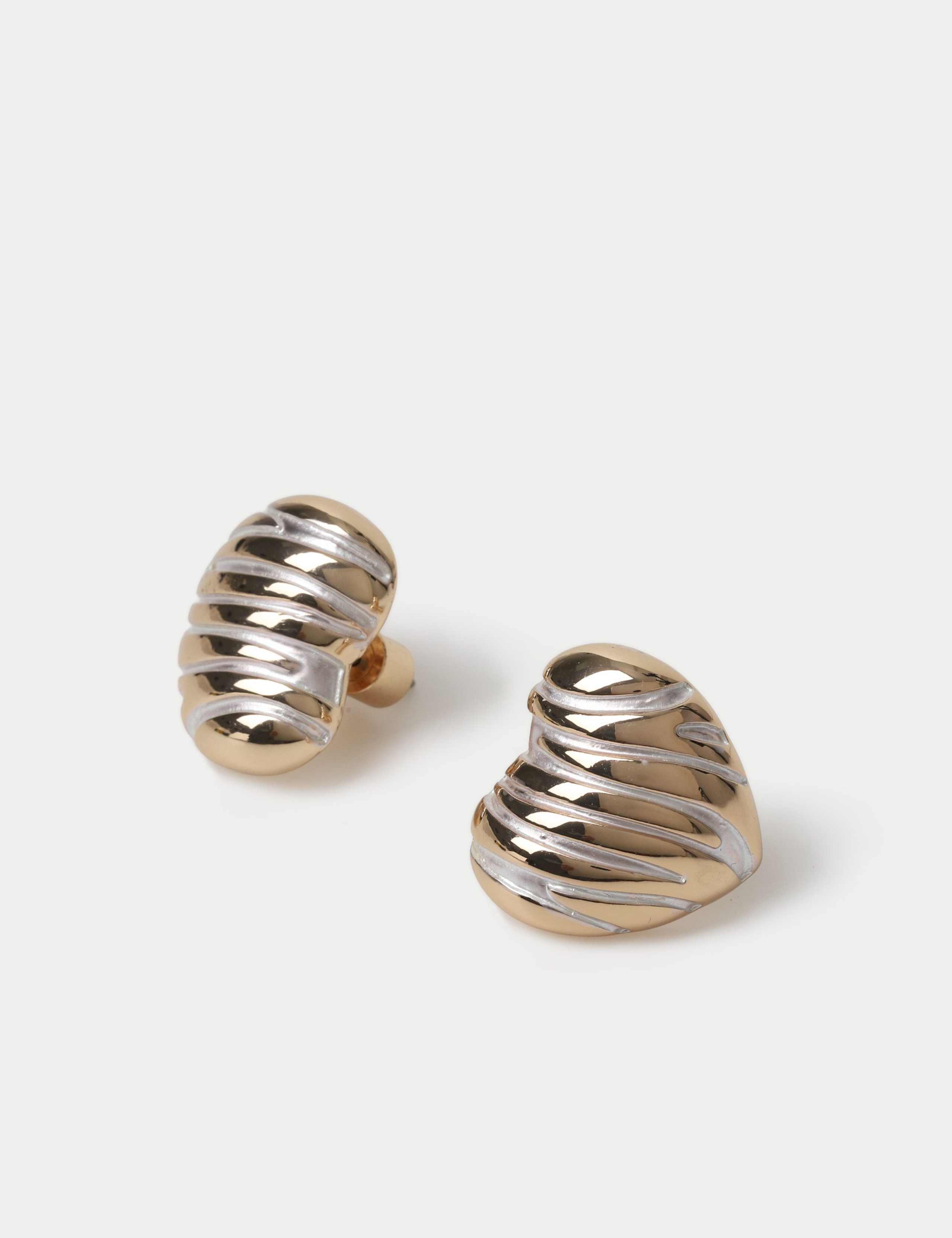 Mixed Metal Stud Earrings 2 of 2