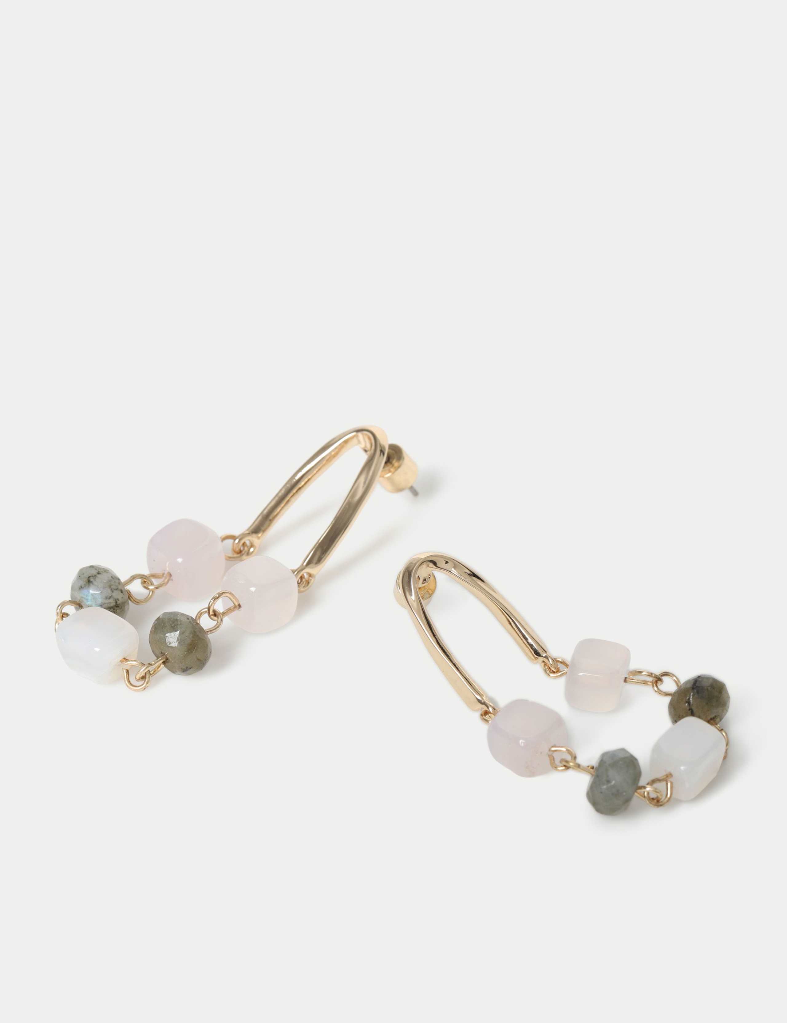 Natural Stone Cascade Earrings 2 of 2