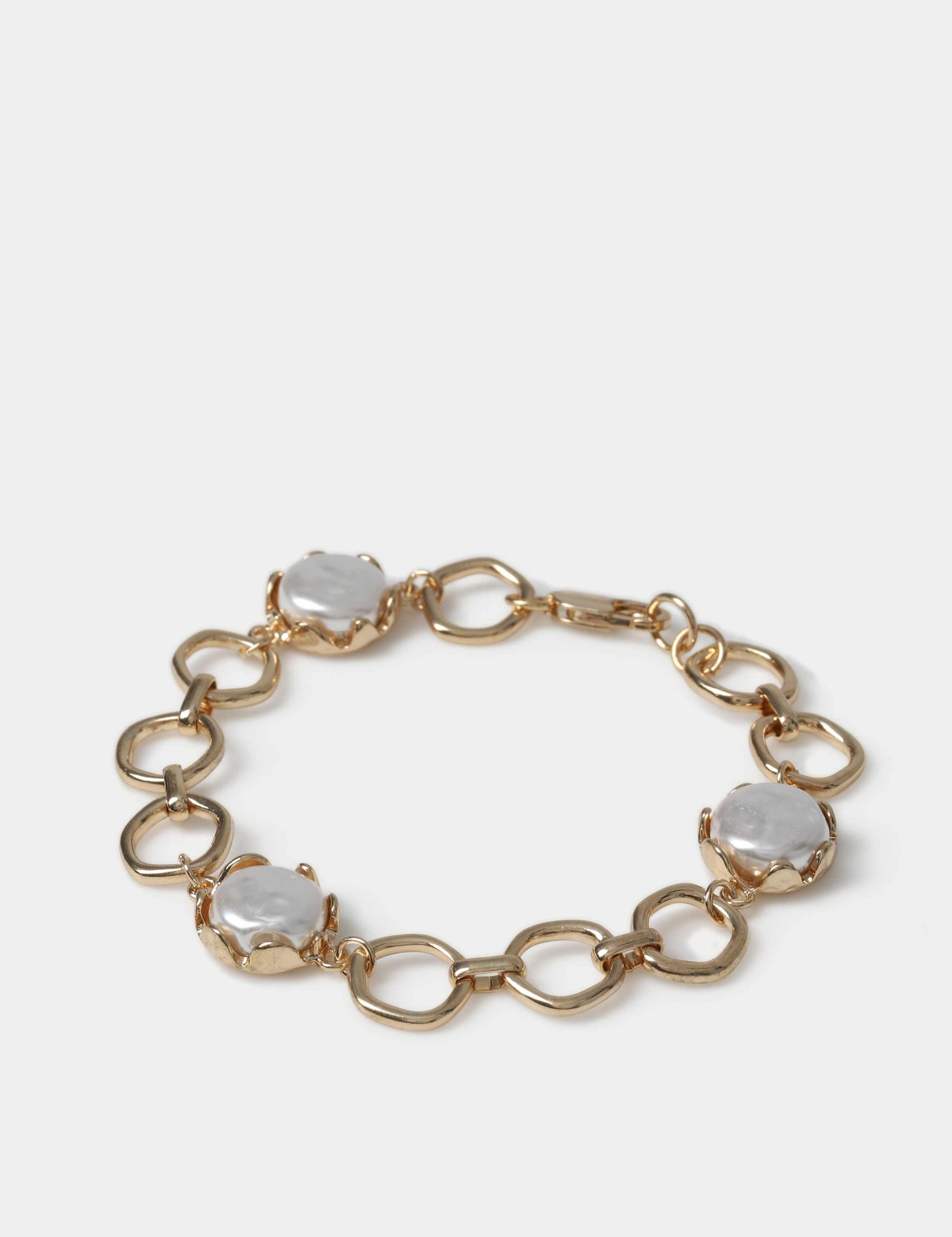 Pearl Effect Chain Bracelet 2 of 2