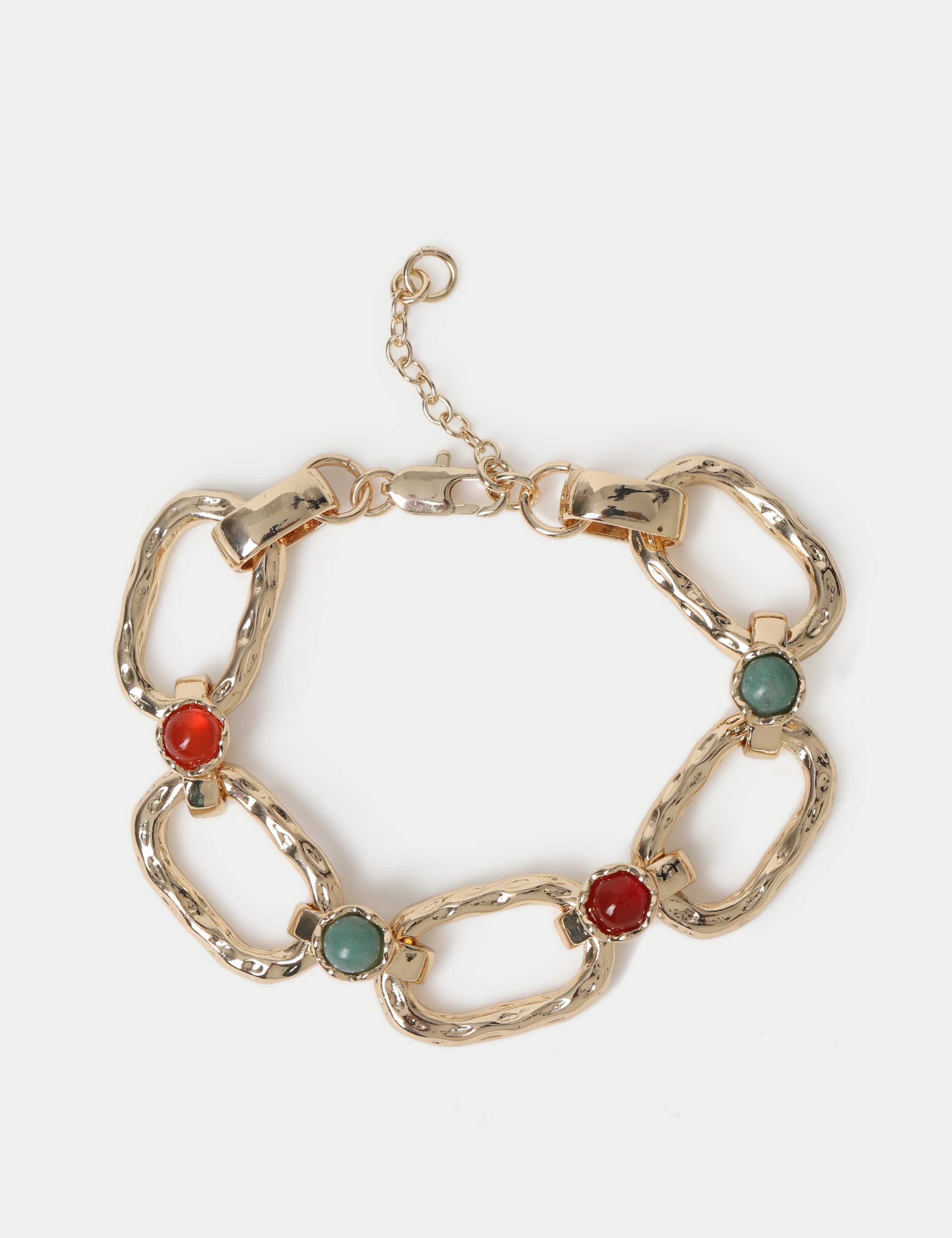 Natural Stone Chunky Link Bracelet 1 of 2