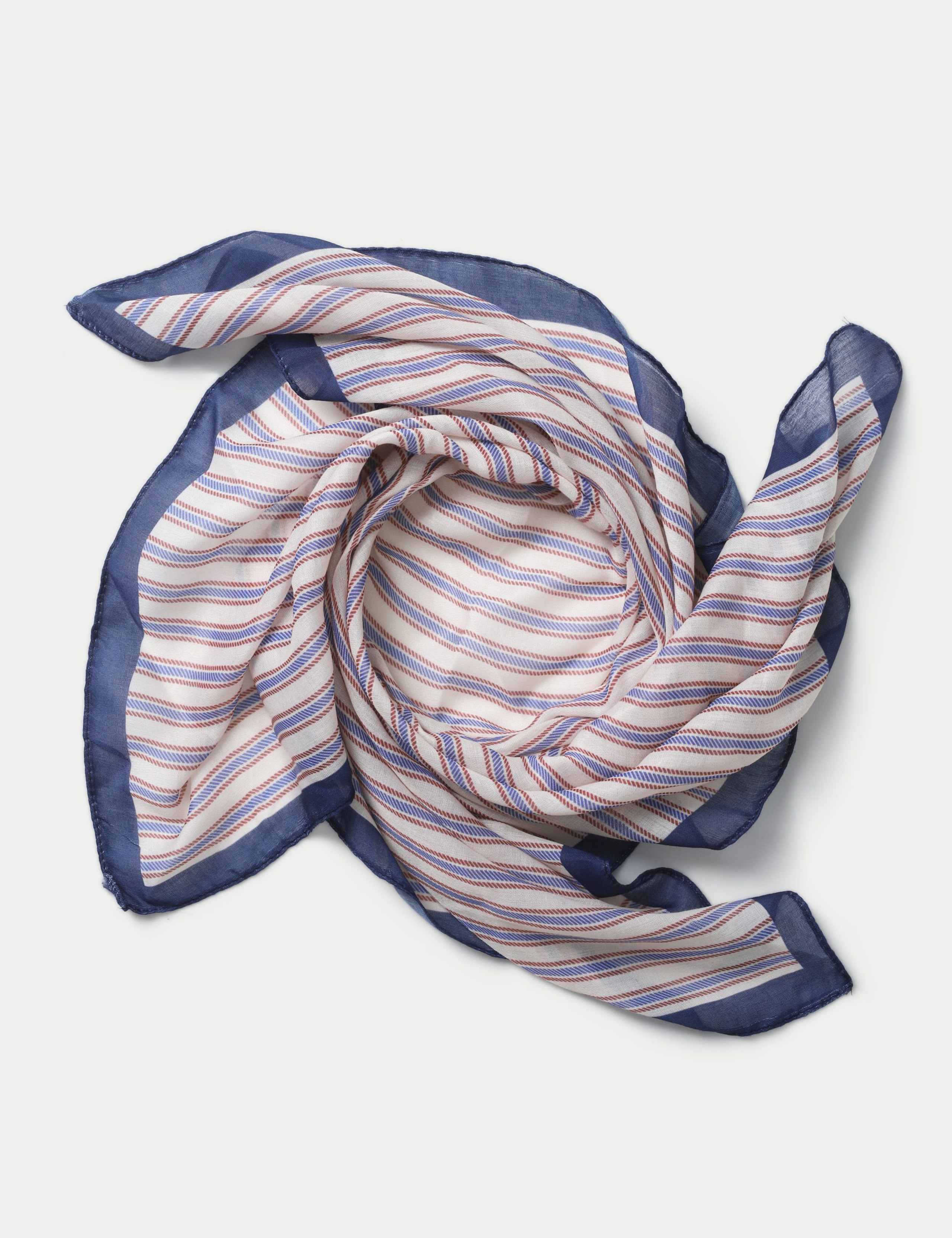 Blue Stripe Scarf 2 of 2