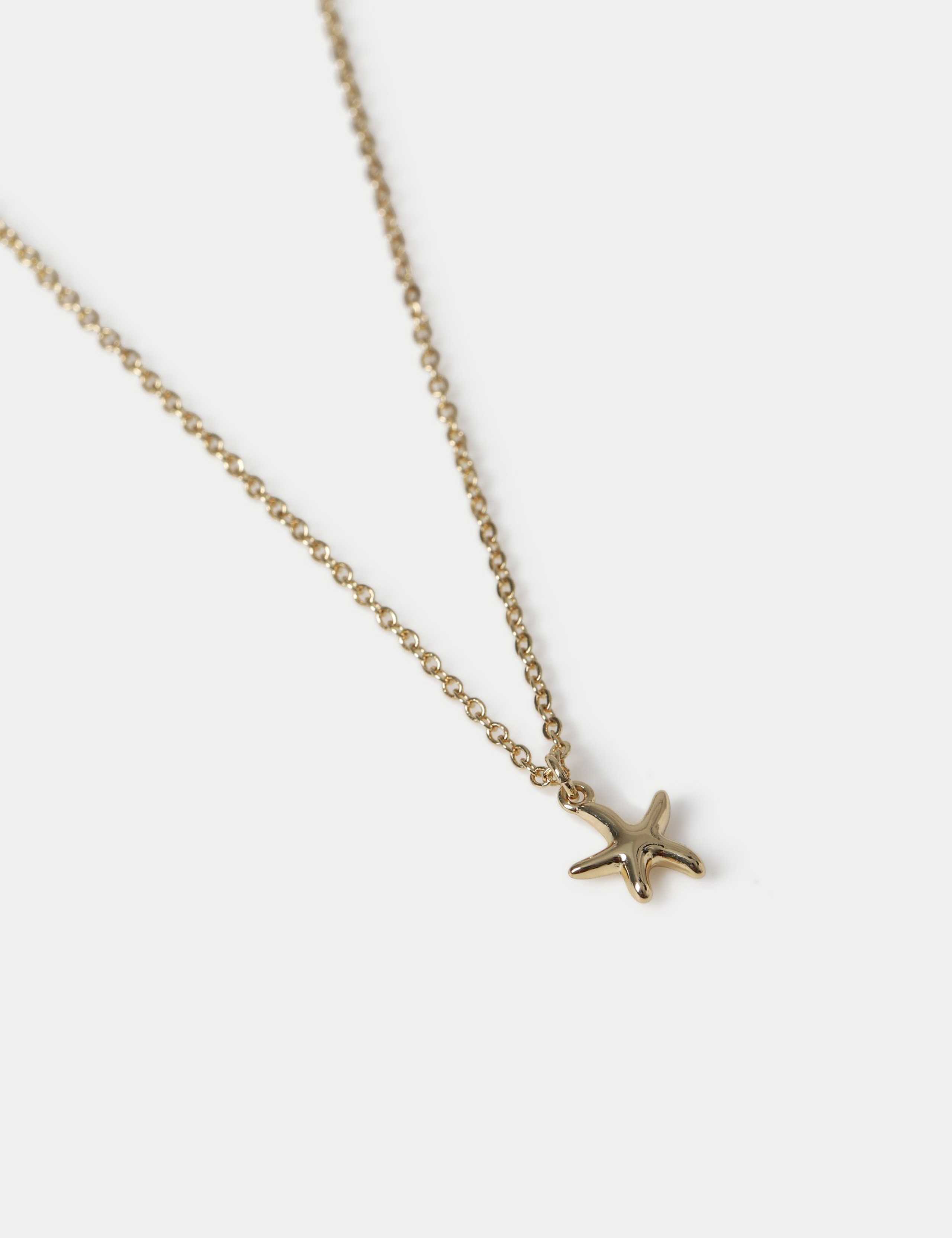 14ct Gold Plated Starfish Necklace 2 of 2