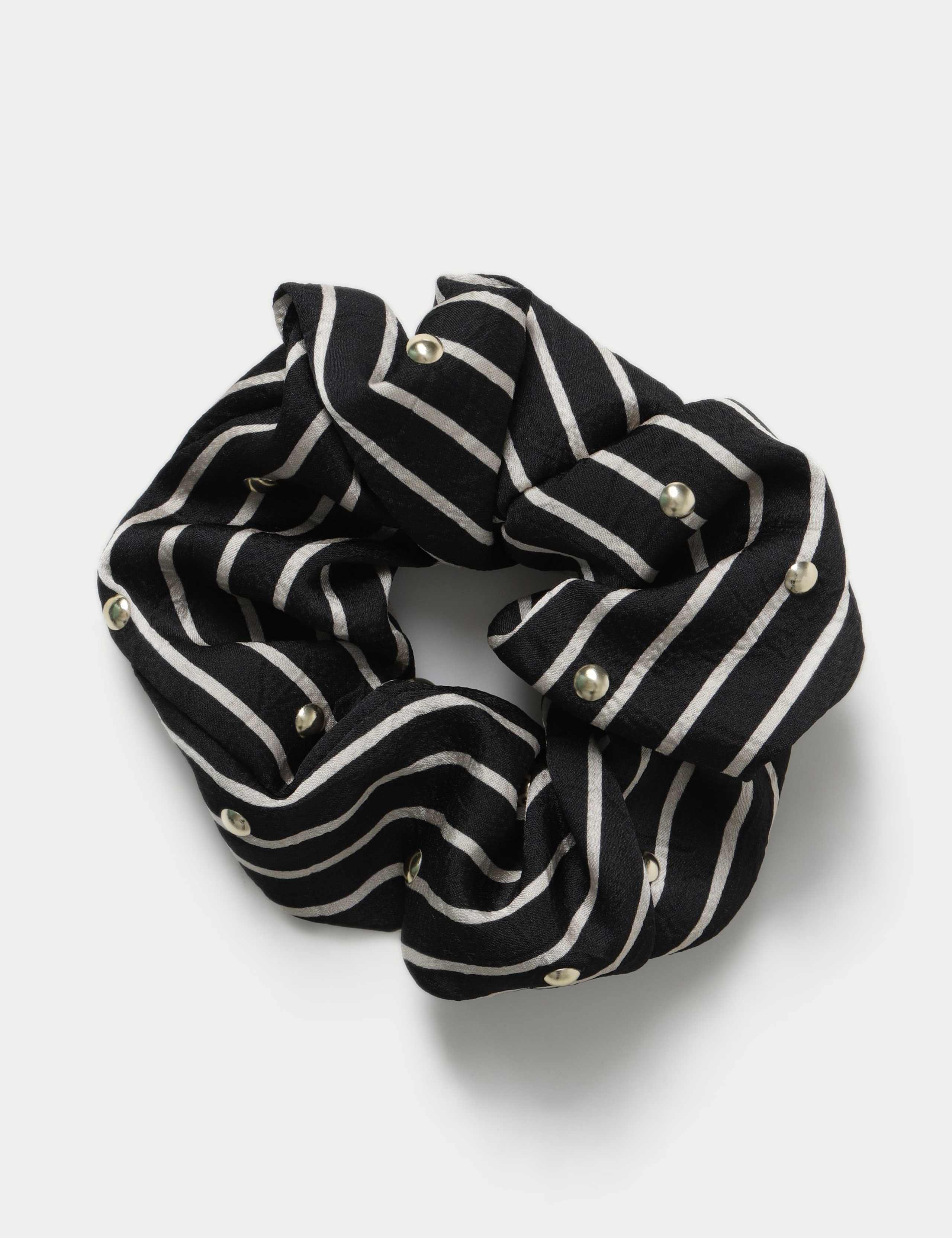 Mono Stripe Scrunchie 1 of 2