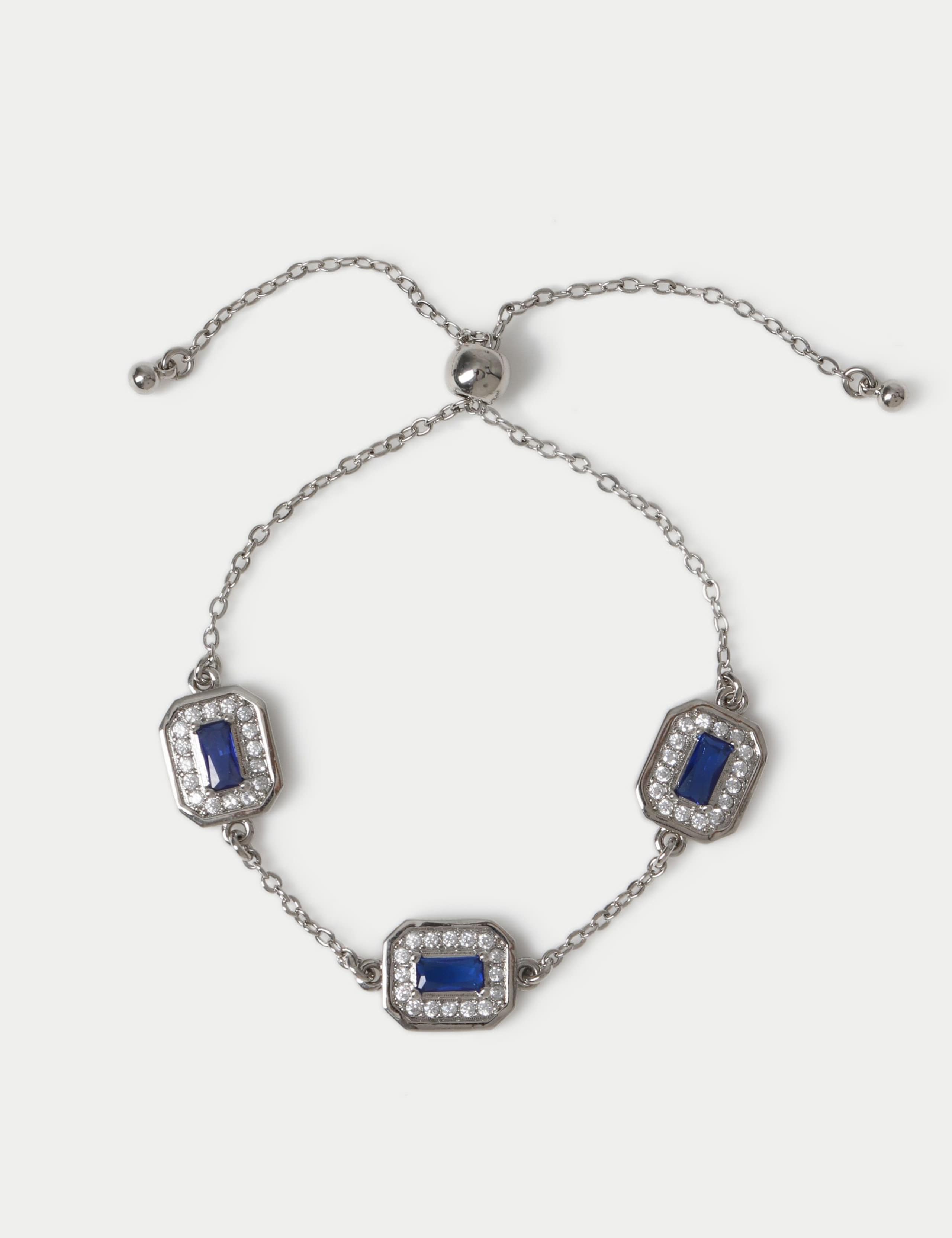 Platinum Plated Toggle Bracelet 1 of 2