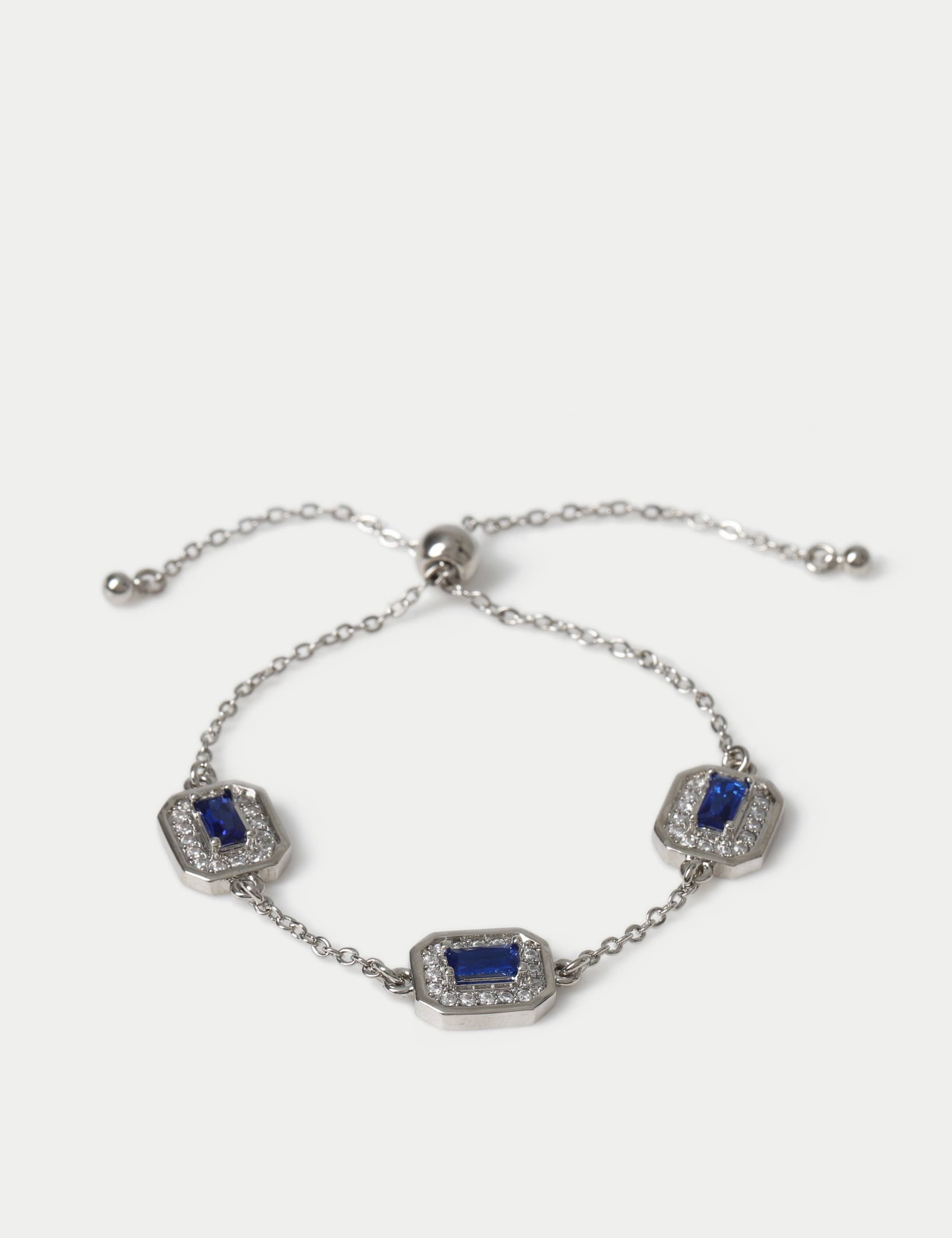 Platinum Plated Toggle Bracelet 2 of 2